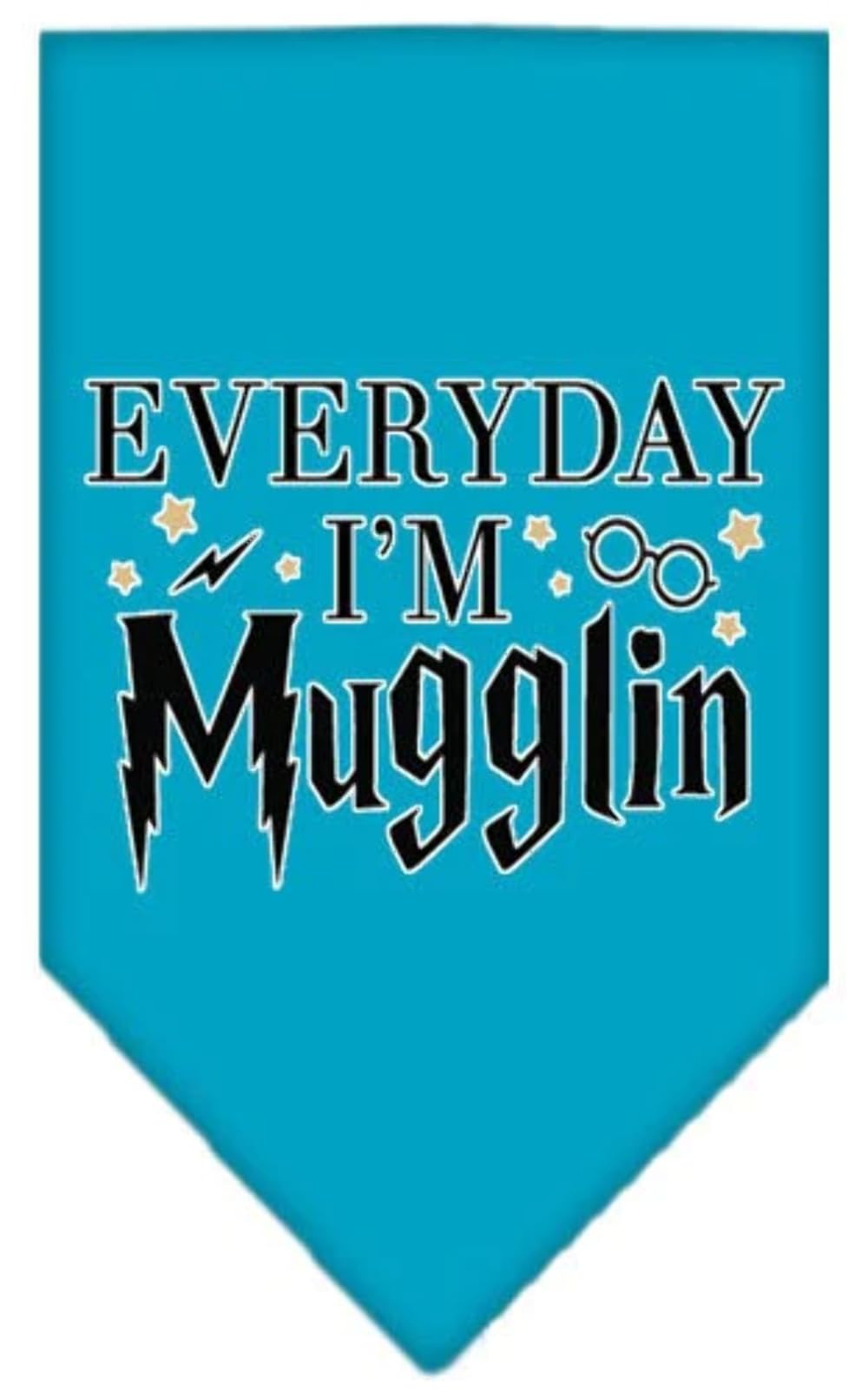 Mirage Pet Product Everyday I'm Mugglin Screen Print Bandana Emerald Green Small