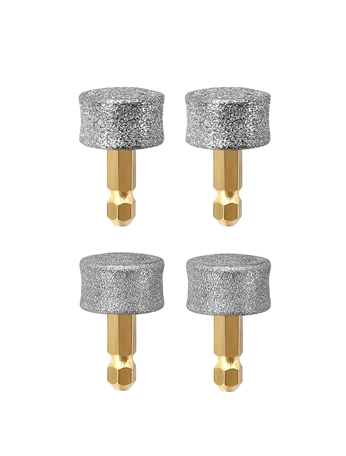 Dog Nail Grinder Replacement Heads 4Pcs- 2*Hard 40# & 2*Regular 80# For Small Medium & Large Dogs Safe Painless And Professional