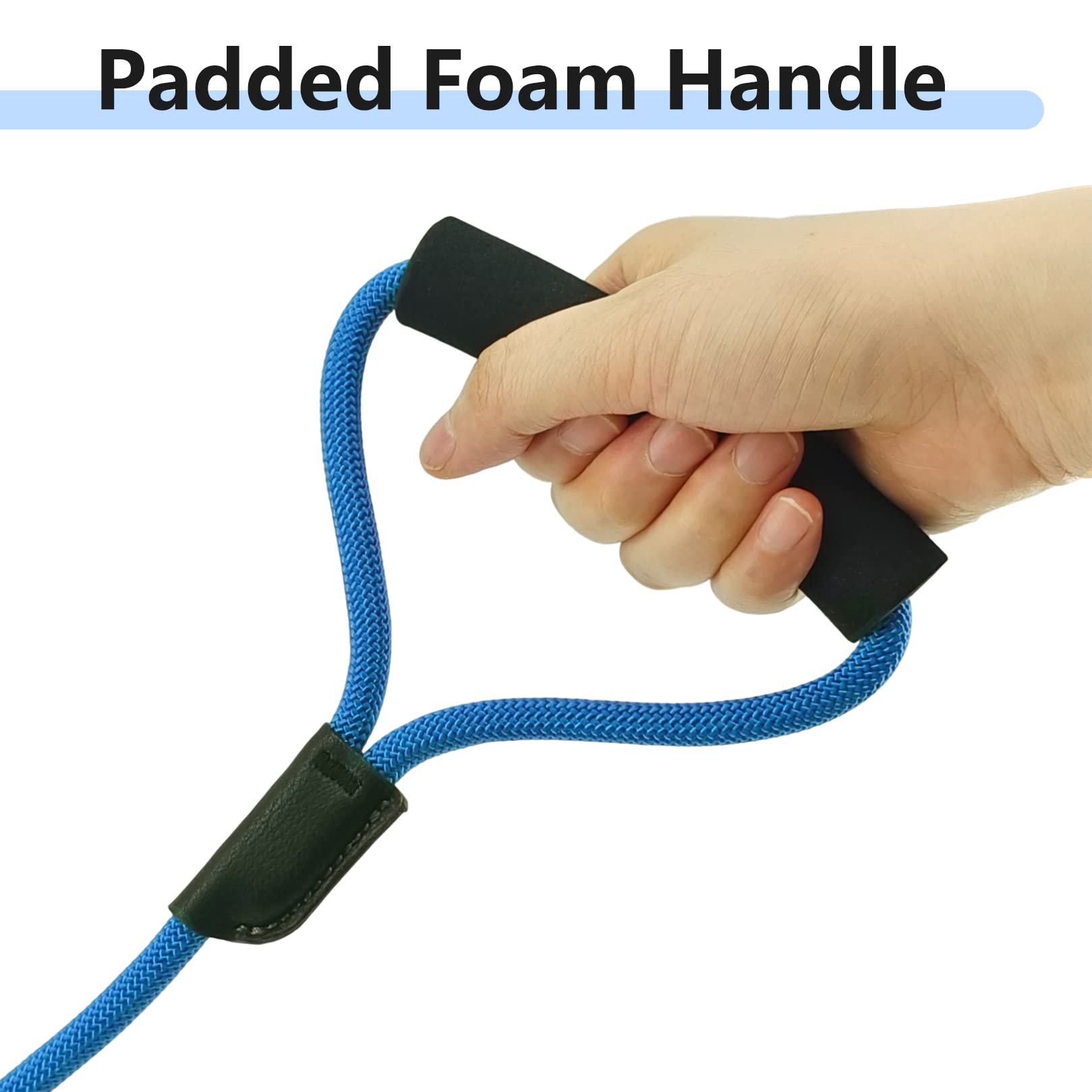 Nordkawa 3Pcs Slip Lead Dog Leash, 6 Ft Dog Leash Adjustable Dog Training Leash, Strong Nylon Rope Leash With Padded Handle, Dog