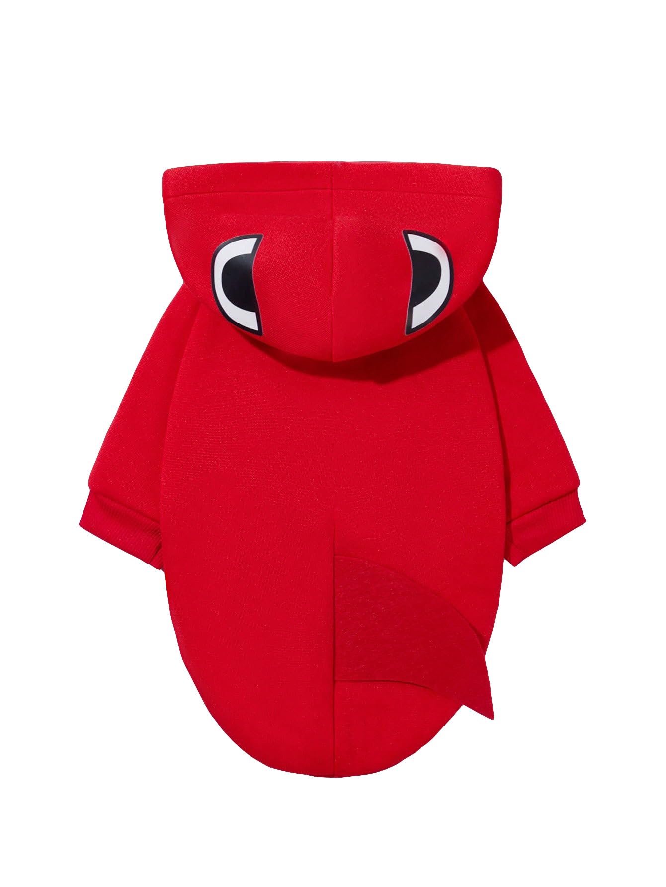 Qwinee Shark Dog Hoodie Dog Warm Jacket Coat Puppy Sweatshirt Christmas Halloween Dog Costume Winter Dog Clothes Pet Apparel For Small Medium Dogs Cats Kitten Red S