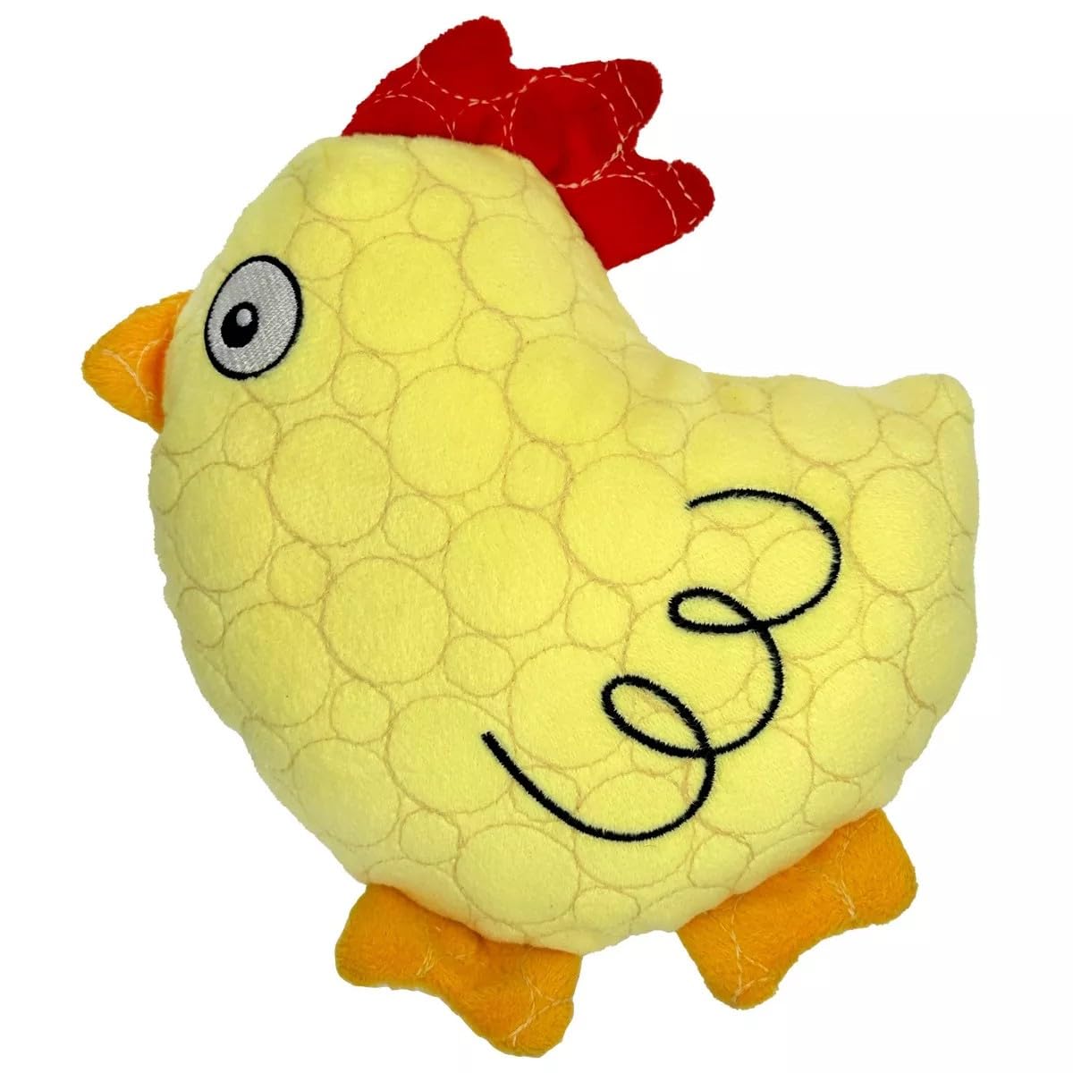 Bite Force - Durable & Strong Dog Toy Yellow Chicken with Squeaker, Kevlar-Reinforced Seams for Aggressive chewers.
