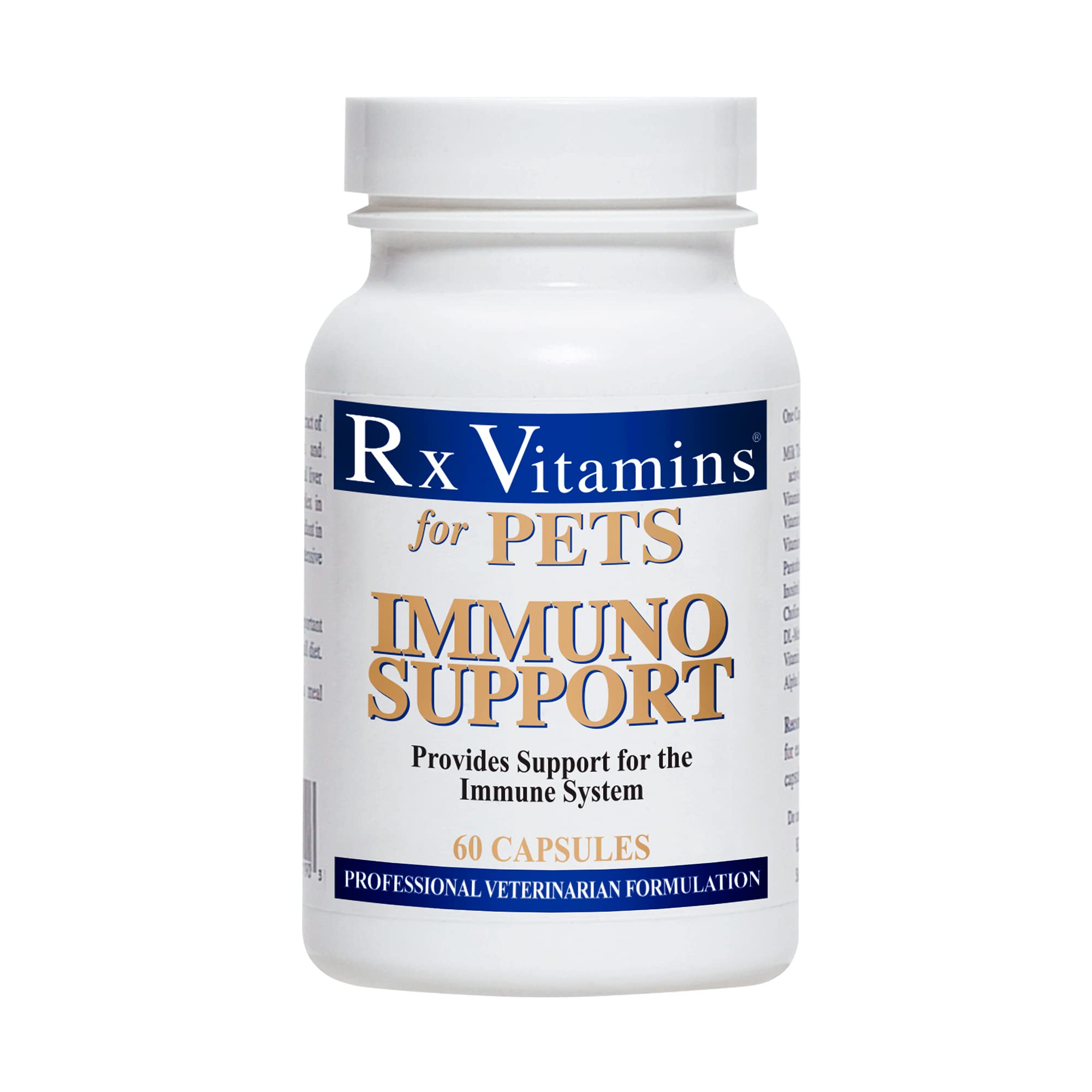 Rx Vitamins for Pets Immuno Support for Dogs & Cats - Immune System Support - Help Brain Function Bones Muscles Stress & Aging -