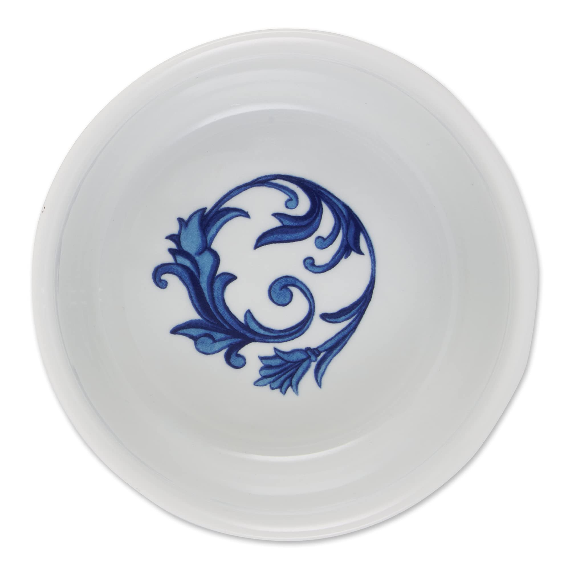 DII Pet Bowl Portuguese Tile Small 4.25Dx2H (Set of 2)