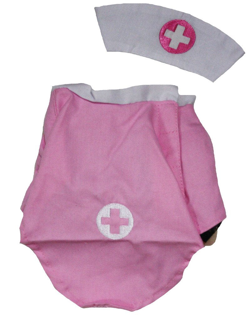 Petitebella Pink Nurse Puppy Dog Costume (Large)