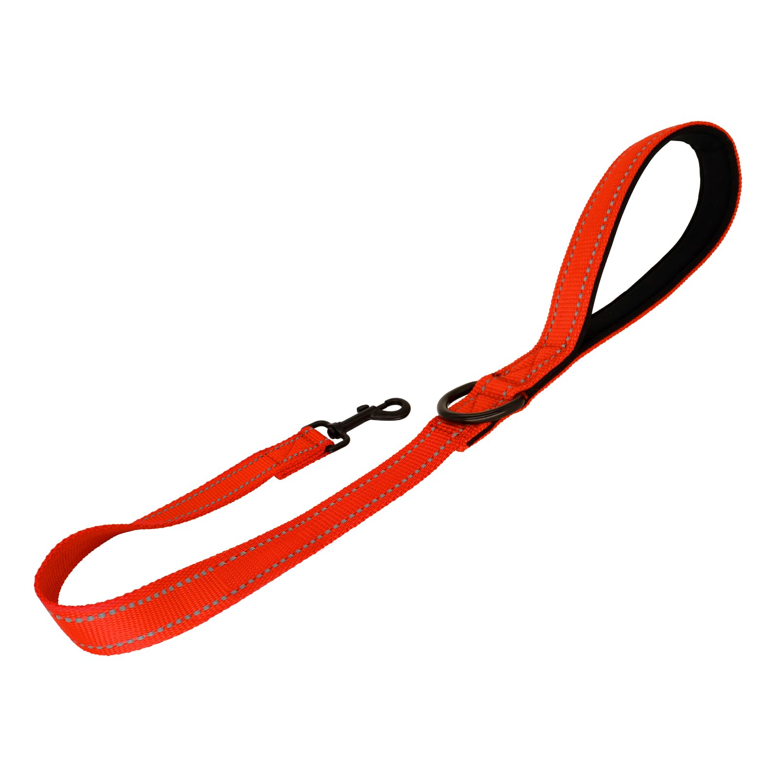 Giecooh Short Dog Leash, Reflective Traffic Leash With Padded Handle, 2 Ft Nylon Training Leashes For Small Meidum Large Dogs, O