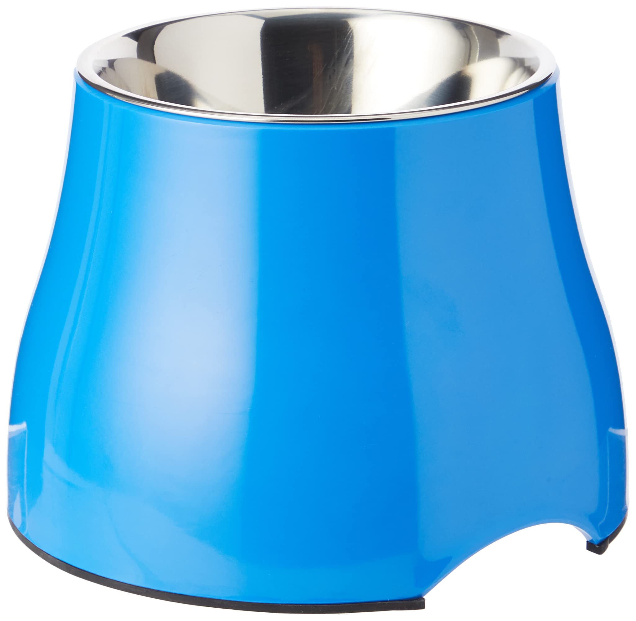 Dogit Elevated Dog Bowl, Stainless Steel Dog Food and Water Bowl for Large Dogs, Blue, 73751
