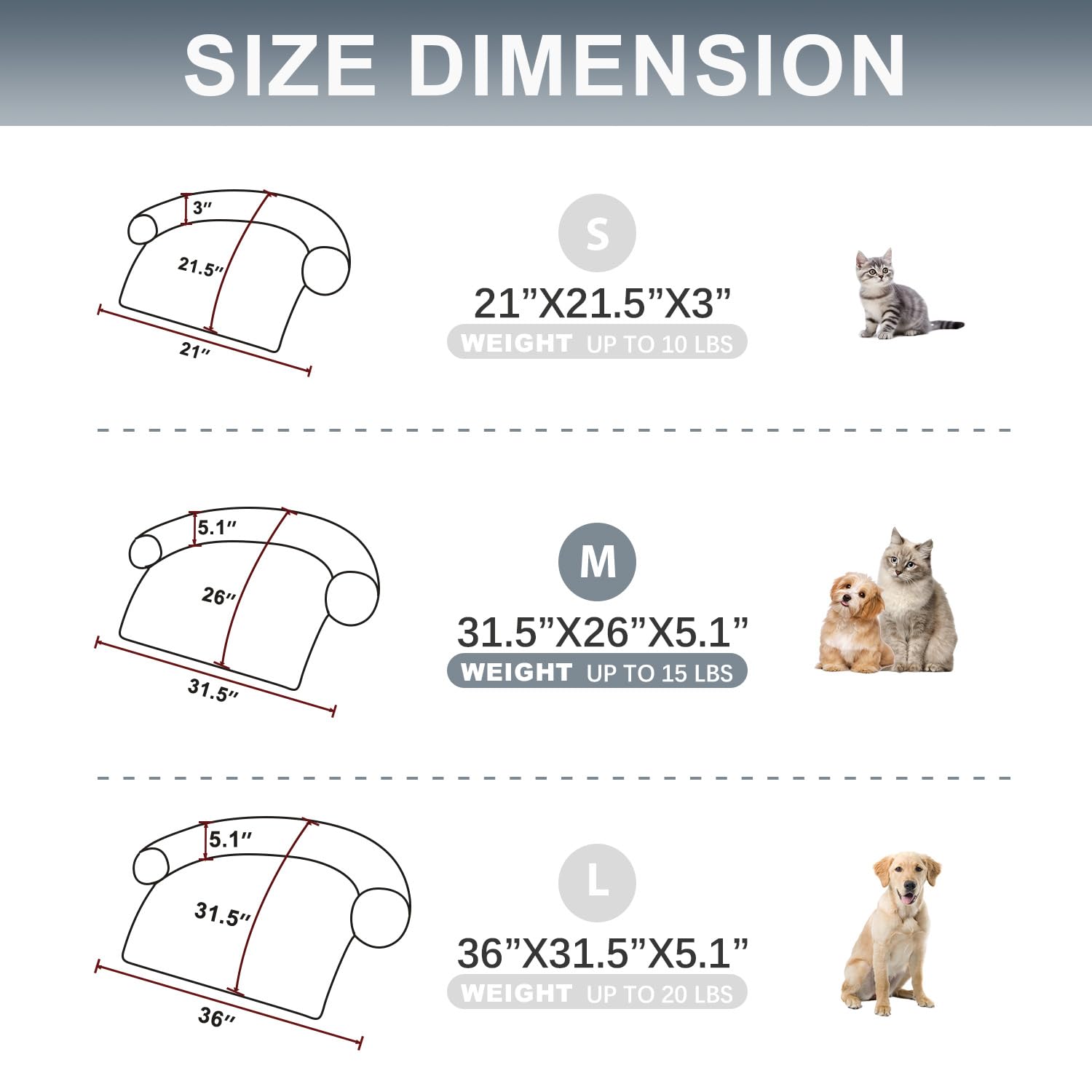 Tinaco Luxurious Calming Dogs/Cats Bed Mats, Washable Removable Couch Cover, Plush Long Fur Mat For Pets, Waterproof Lining, Per
