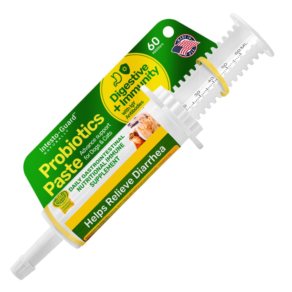 Probiotics Paste for Dogs Prebiotic for Canine, Gut Support, & Immune Boost, All Natural with 1 Billion per ML Includes (MOS)+ B
