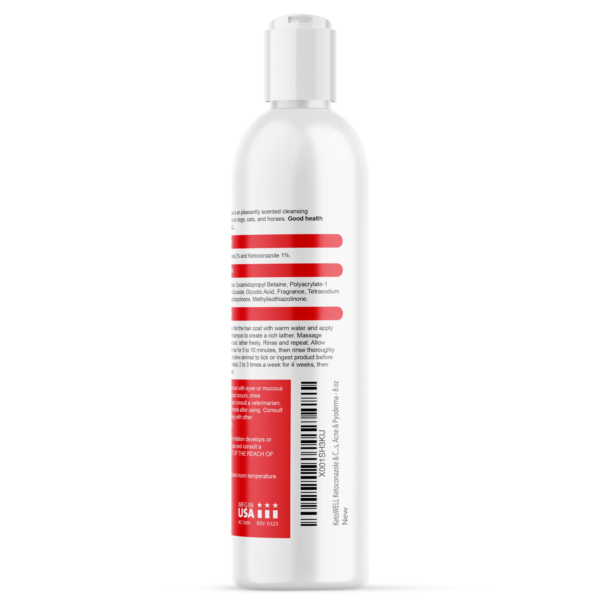 Ketowell Topical Shampoo For Dogs & Cats - 8 Oz