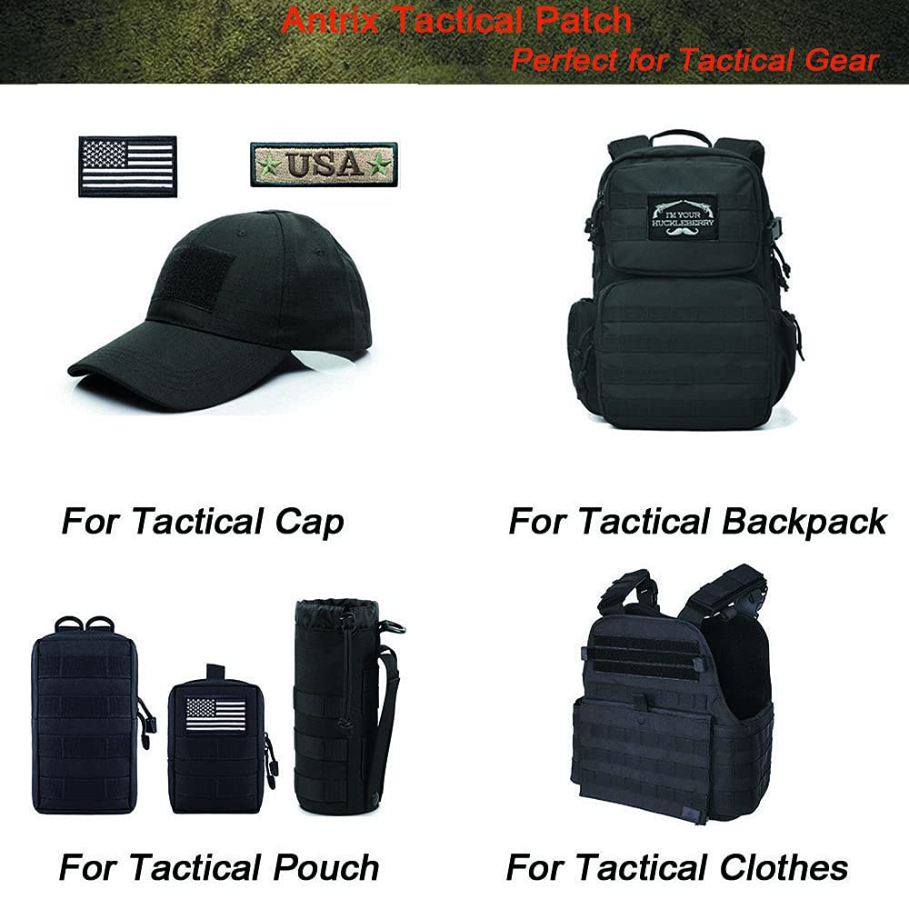 Antrix 2 Pcs Service Dog Not All Disabilities Are Visible Hook & Loop Emblem Badge Patch For Medium And Large Dog Vests/Harnesses