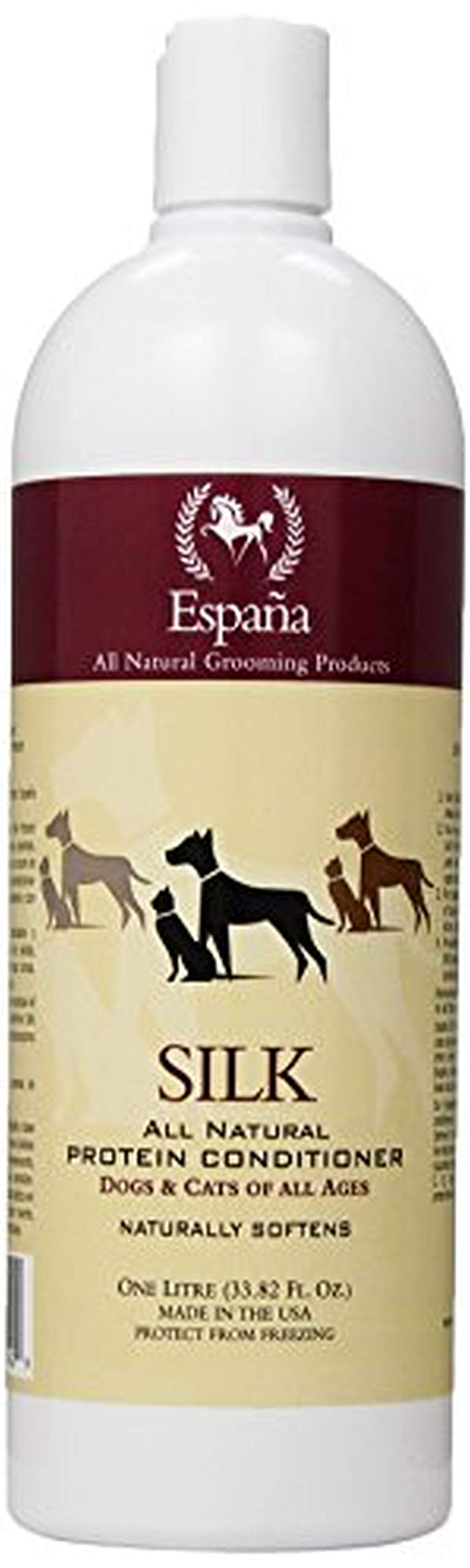 Espana Silk Esp1020Dc Specially Formulated Silk Protein Conditioner For Dogs And Cats, 33.82-Ounce