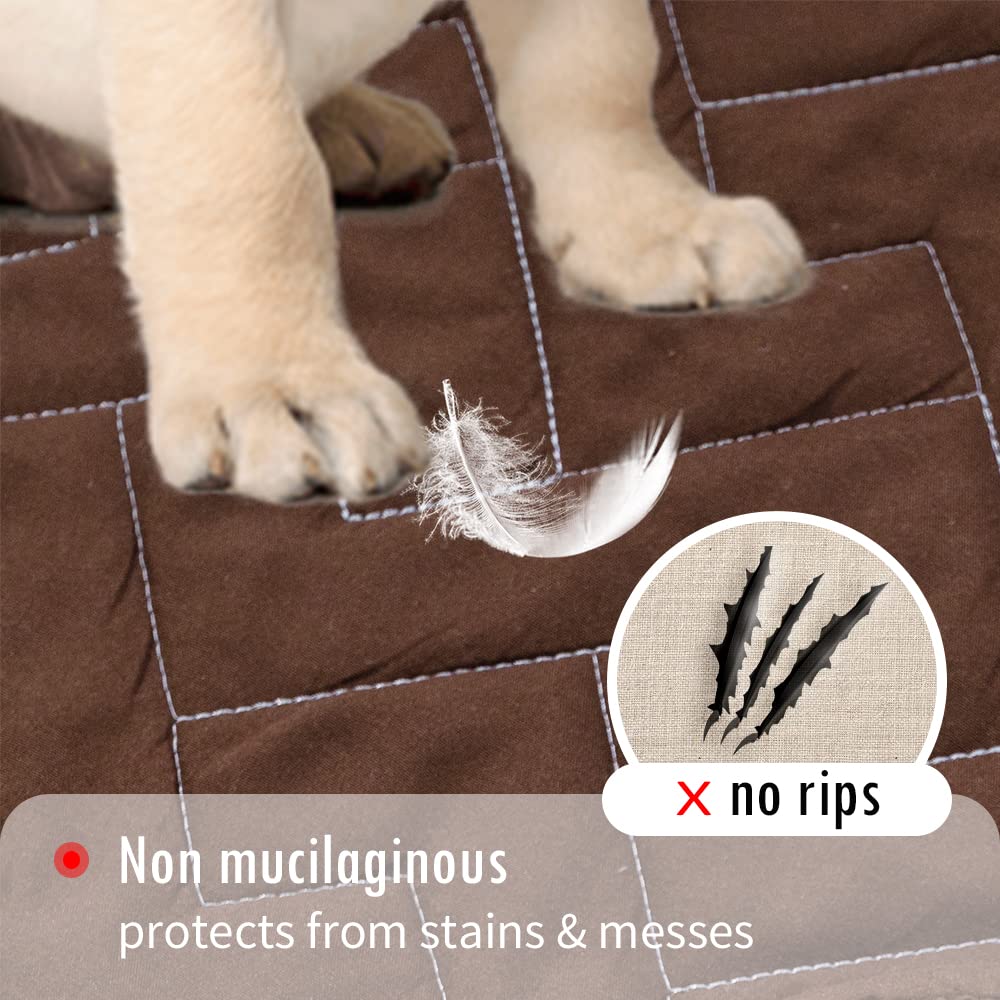 Fuguitex Waterproof Dog Bed Cover Couch Cover For Pet Anti-Slip Blanket For Loveseat Sofa Recliner L-Shape Sofa Furniture Protrc