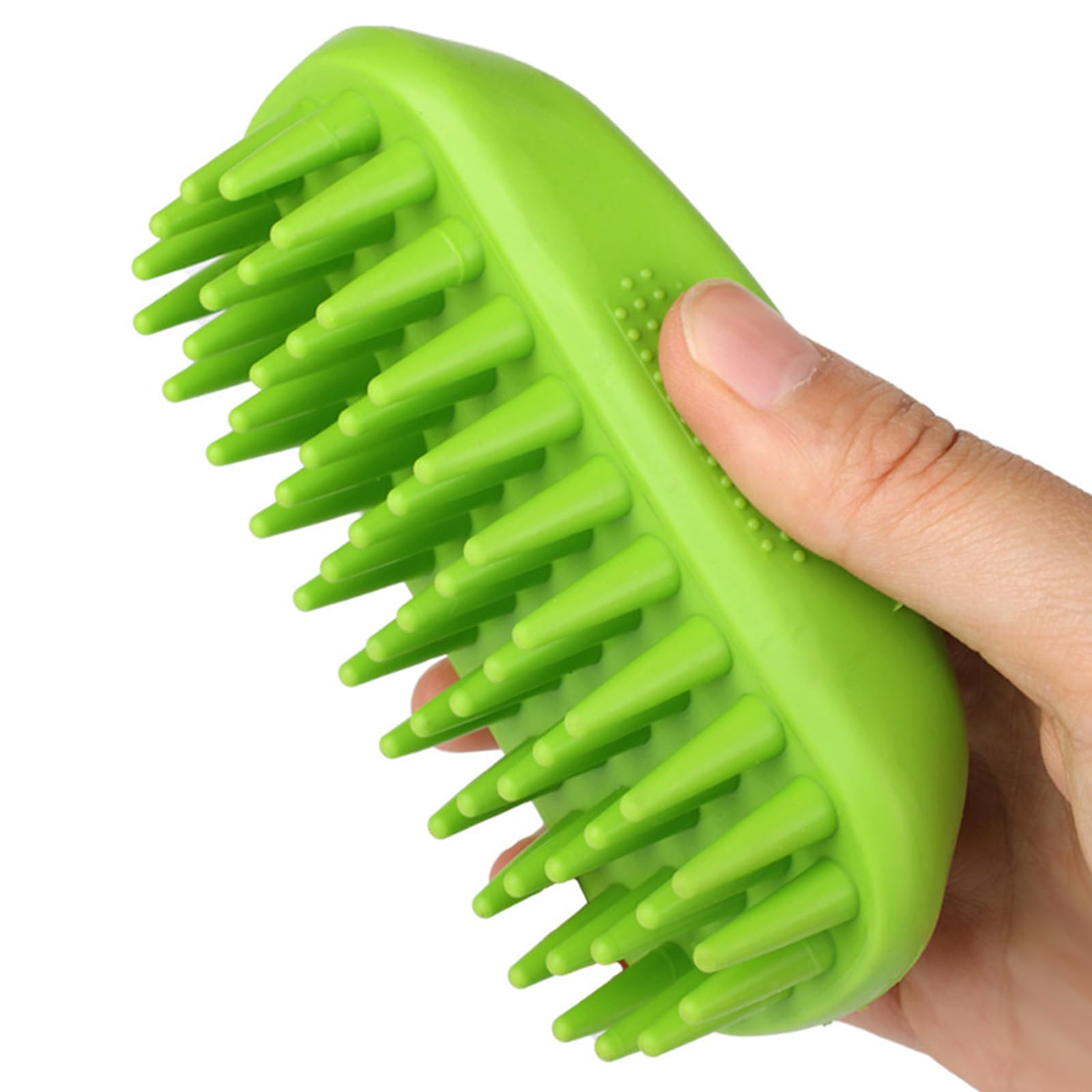 Yintoper Dog Bath Brush, Pet Silicone Shampoo Brush, Rubber Shower Wash Curry Brush For Short Long Haired Dogs Cats Shedding Gro