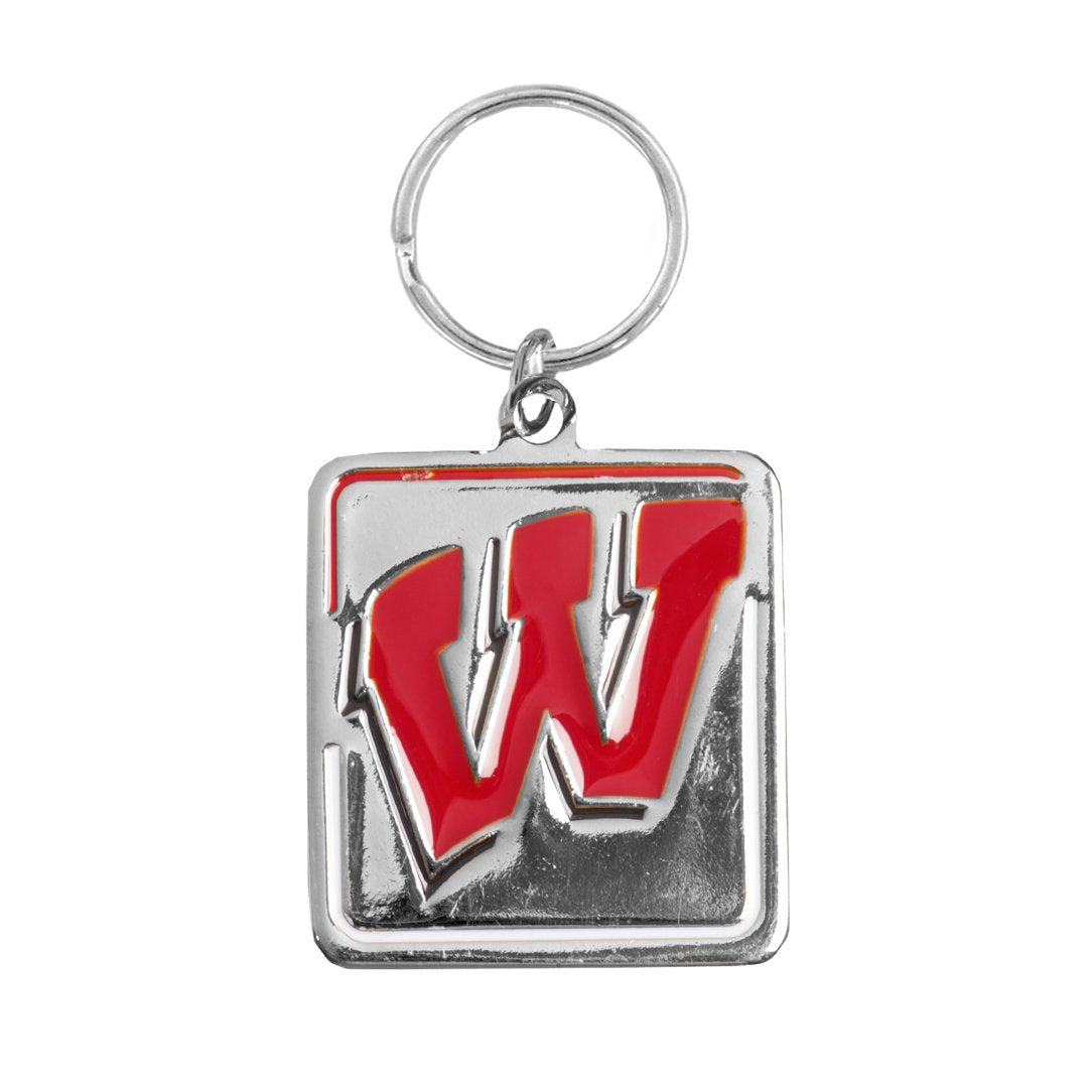 Little Earth Ncaa Wisconsin Badgers Pet Collar Charmncaa Pet Collar Charm, Silver, 1.25' By 1.325'