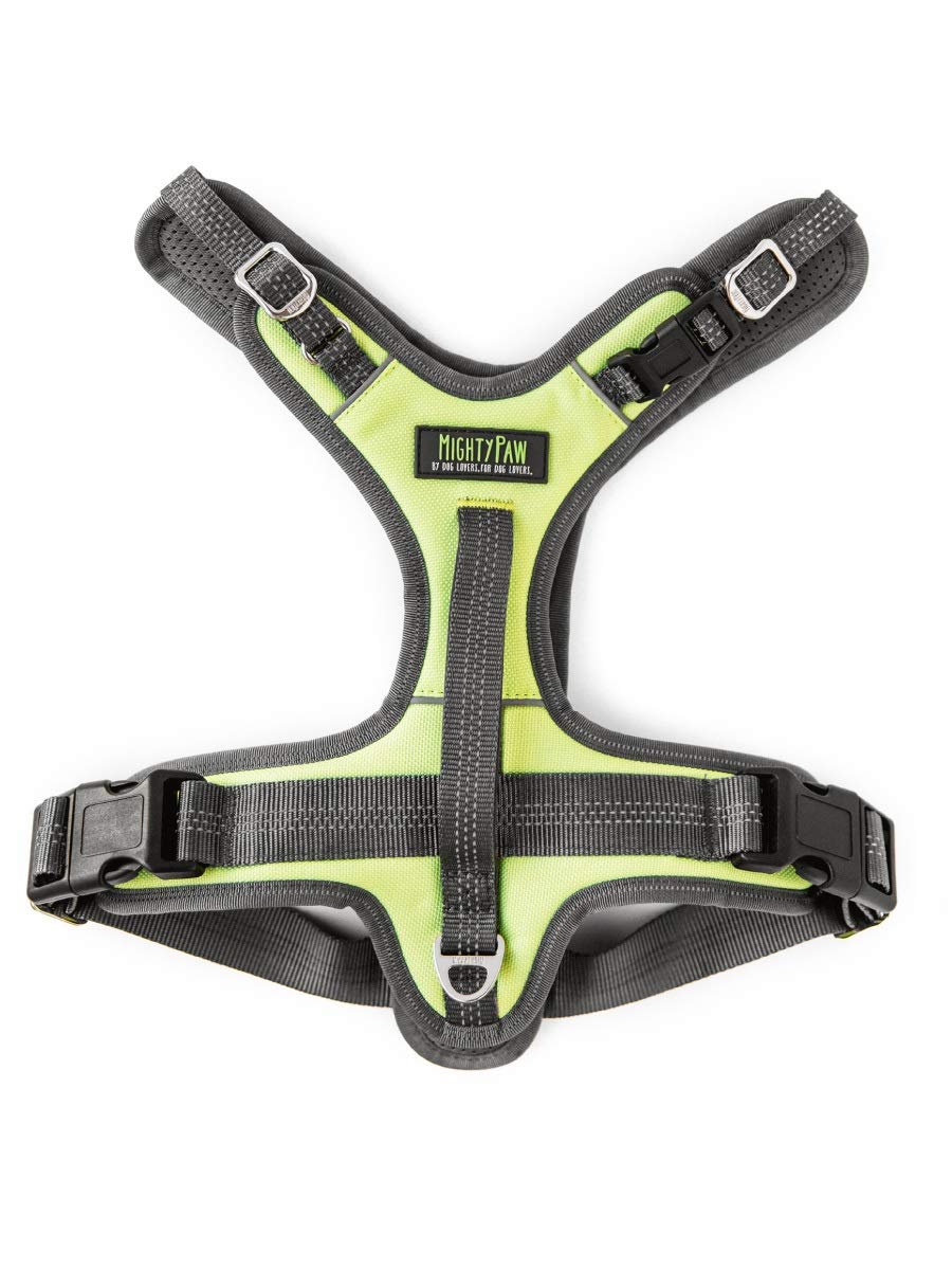 Mighty Paw Sport Harness 2.0 - Padded Canine Accessory - Adjustable Neck And Chest Straps - Enhanced Visibility With Reflective 
