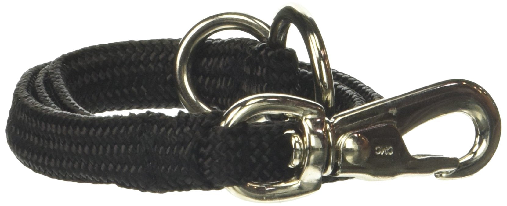 Resco Professional Braided Nylon Snap Choke Collar For Dogs, 22'', Black