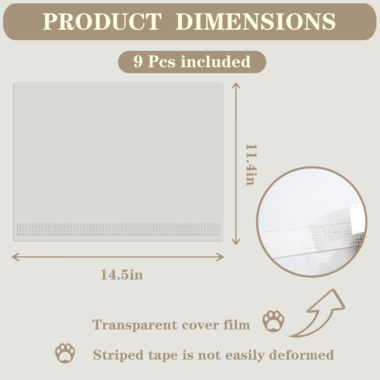 Qnbcaa 9Pcs Cat Litter Box Pee Shields - Open Top Litter Box Splash Guard Privacy Screen Transparent Easy Clean 14.5 * 11.5In