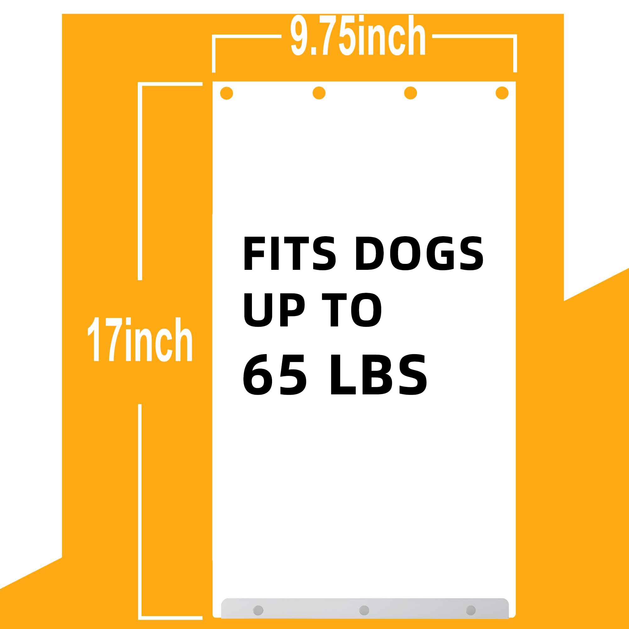 2pack Dog Door Replacement Flaps Size 9 3/4'' x 17'', Doggie Door Replacement Flaps fit Dogs up to 65 lbs, Doggy Door Replacemen