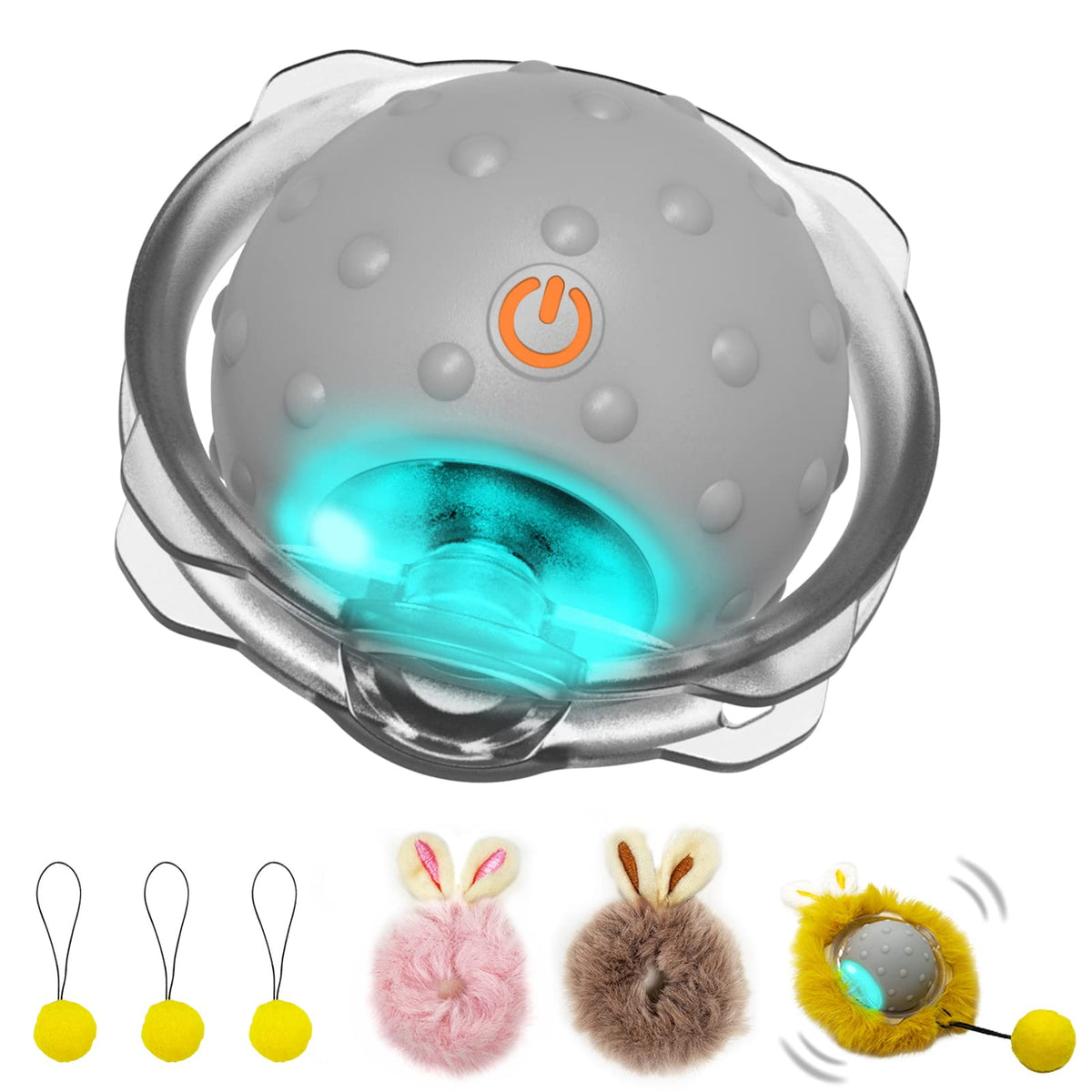 Aukl Interactive Cat Toys Ball Super Drive Electric Cat Toy Automatic Rolling Robotic Car Motion Activate