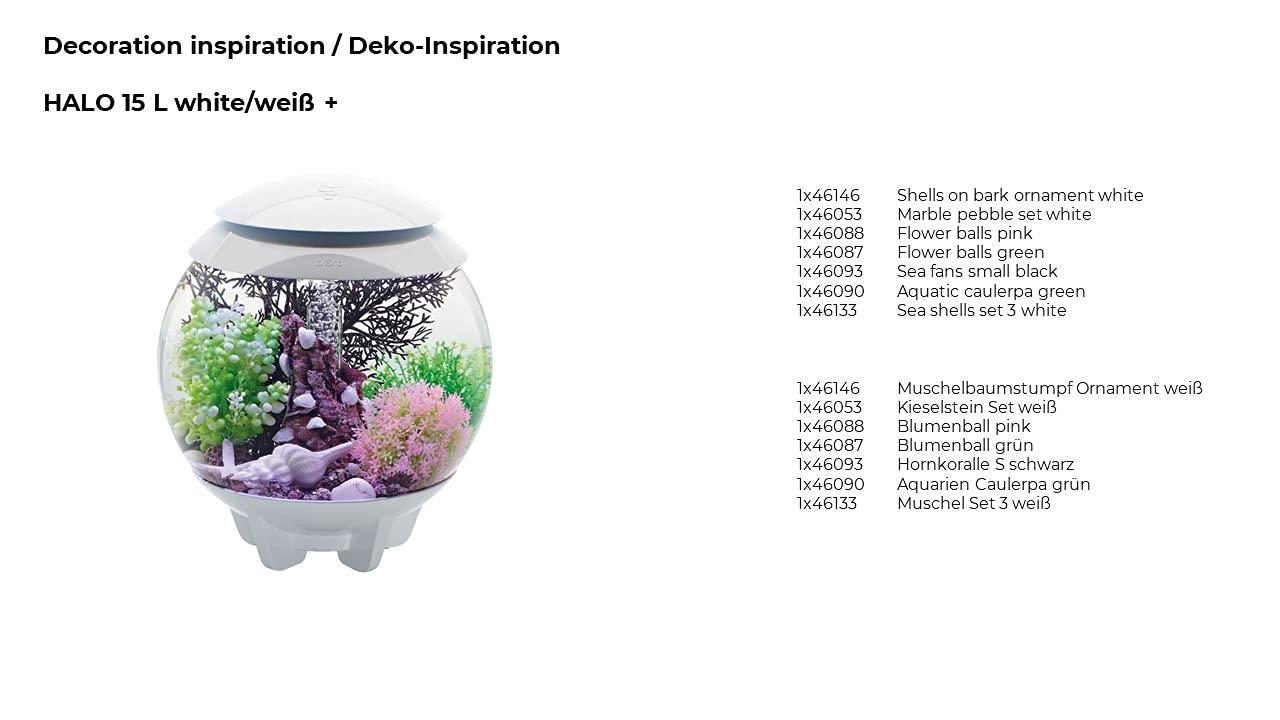 Biorb 46133.0 Sea Shell Set 3 White Aquariums