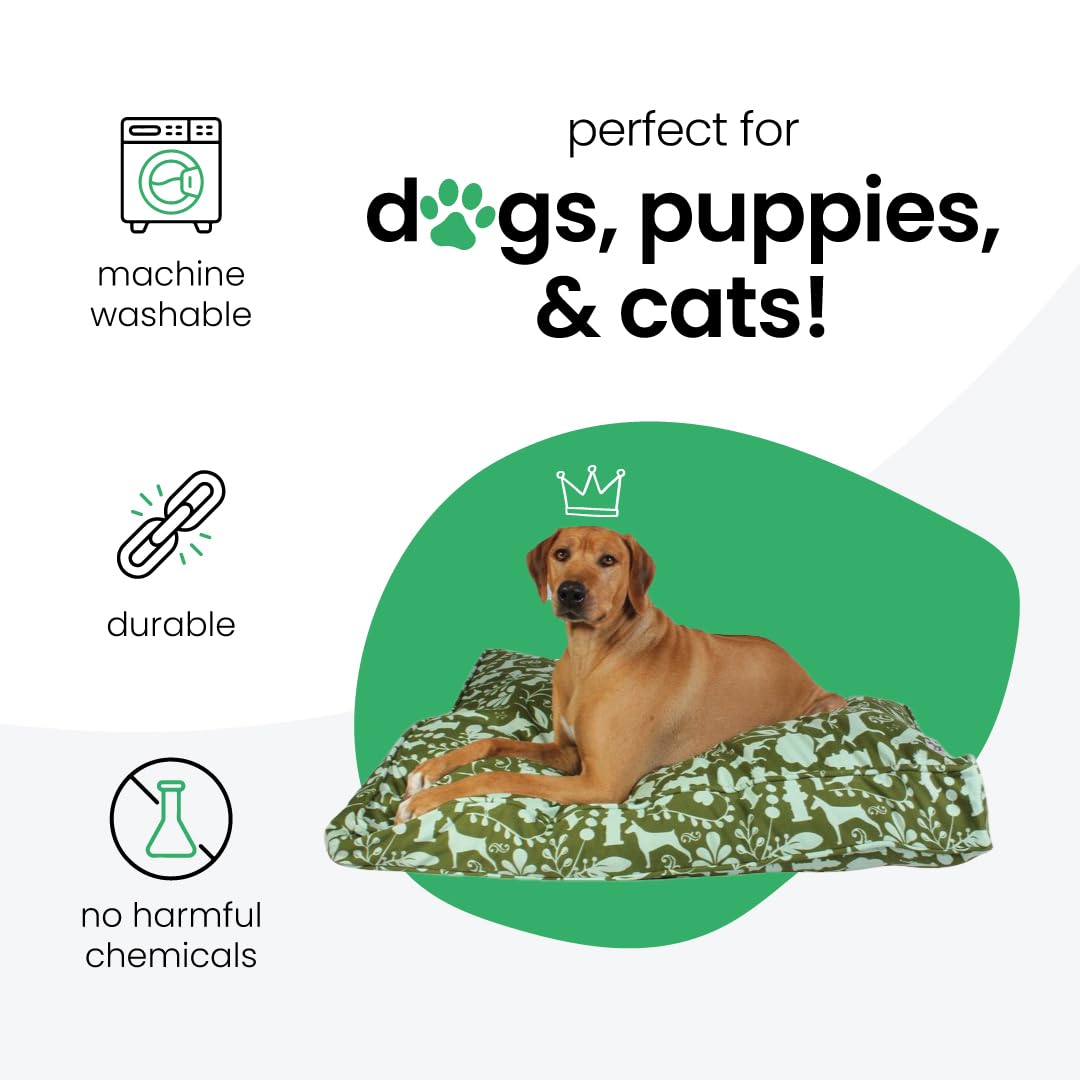 Molly Mutt Large Crib Mattress Cover - Amarillo By Morning Print - Measures 27   X52   X5   - 100% Cotton - Durable - Breathable