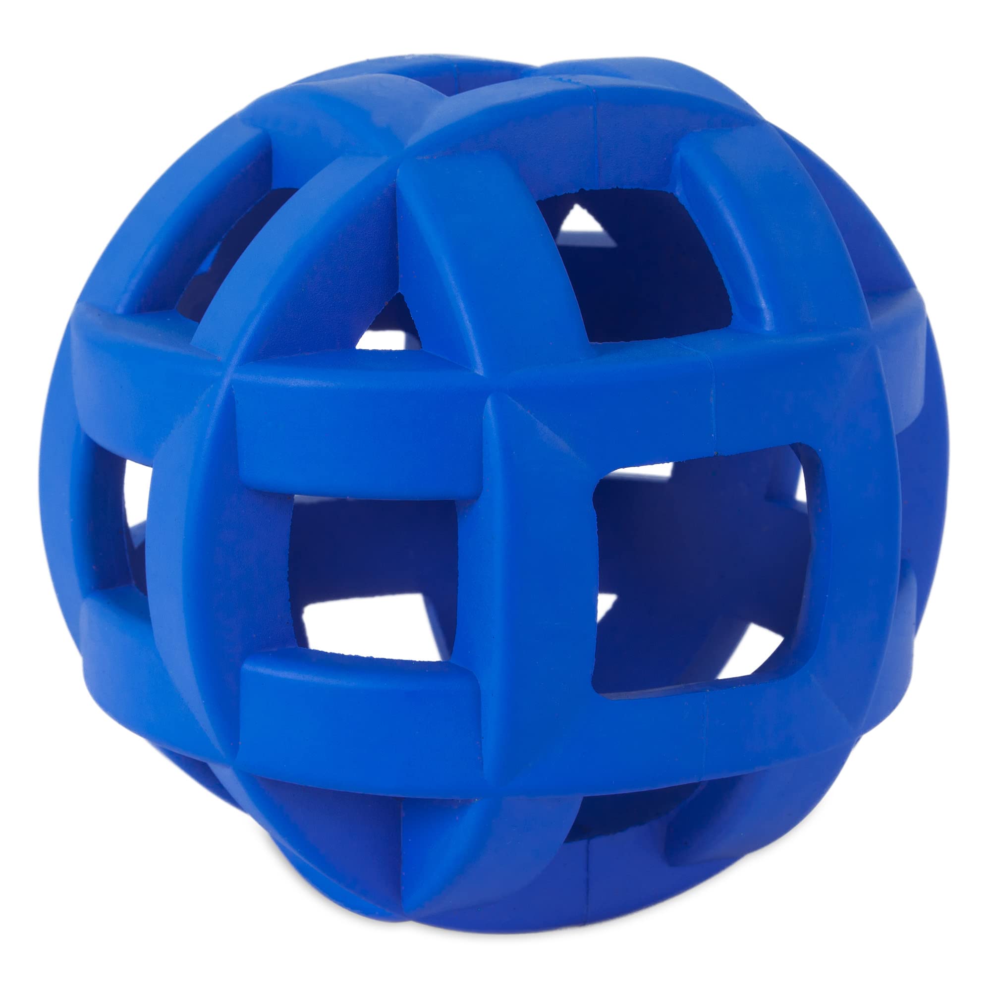 JW Pet Hol-ee Roller Extreme Dog Toy Puzzle Ball, Natural Rubber, Medium (4.5 Inch Diameter), Colors May Vary