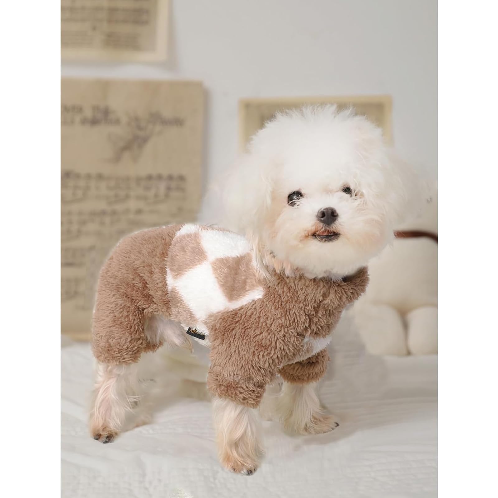 shifenmei Chihuahua Clothes Dog Sweaters for Small Dogs Girl Boy Warm Dog Pajamas Cute Pjs for Dogs Chihuahua Yorkie Clothes War