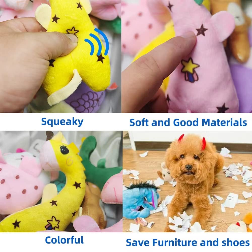 Kyatico 30 Pack Puppy Squeaky Toys Pet Dog Toys Squeeker For Pet Small Puppies Dogs