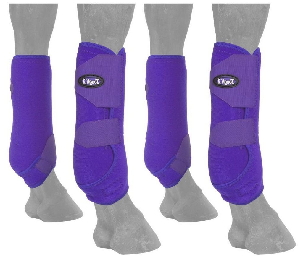 Tough 1 Extreme Vented Sport Boots Set, Purple, Small