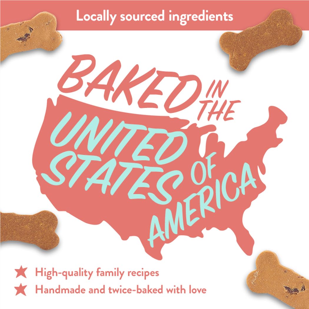 Portland Pet Food Company Bacon Dog Treats Healthy Biscuits for Large Medium & Small Dogs - Grain-Free, Human-Grade, All Natural