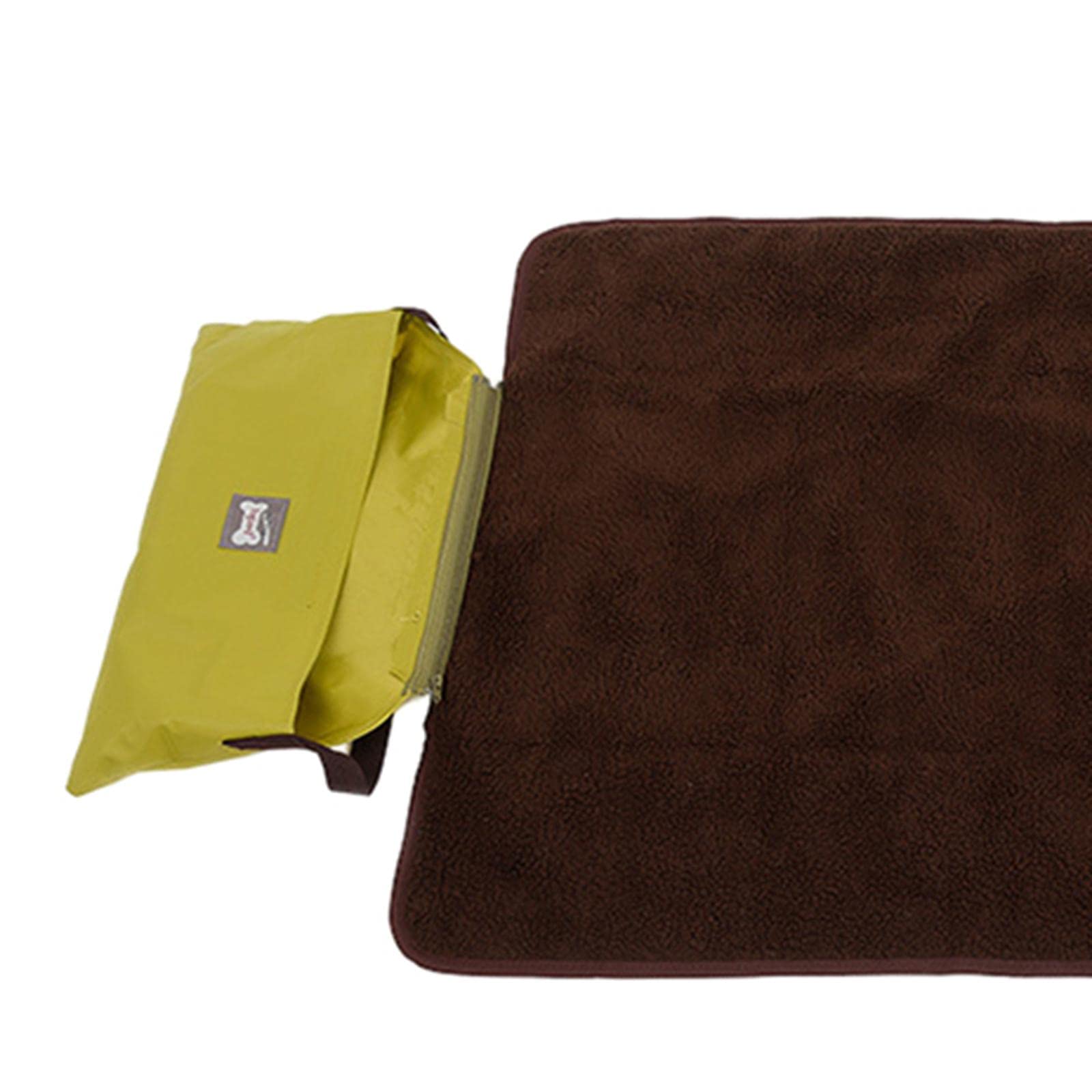 CALANDIS Pet Mat Blanket Dog Cat Portable Tour Camping Sleeping Bed Washable Kennel Green
