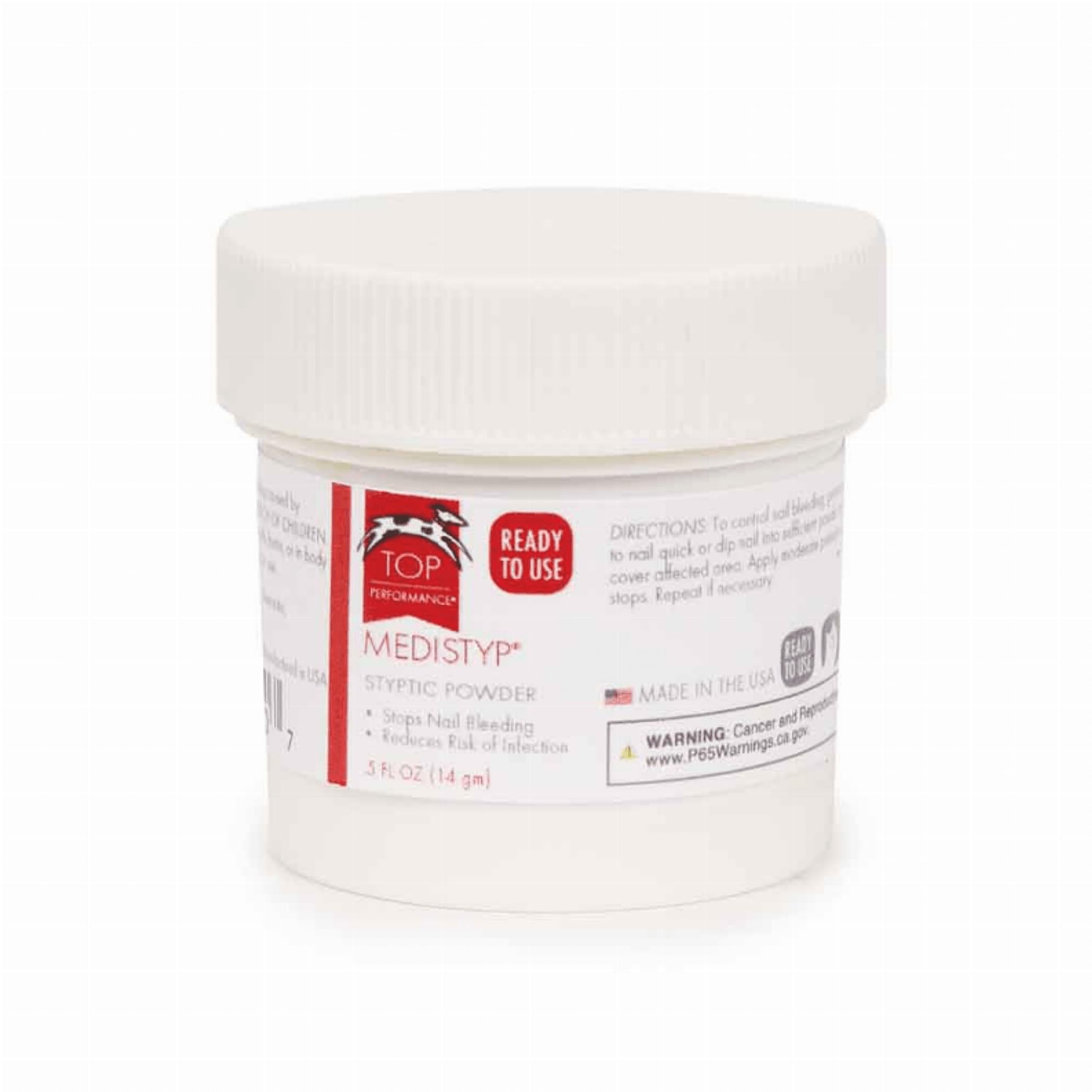 Top Performance Medistyp Pet Styptic Powder With Benzocaine, 1-1/2-Ounce,White