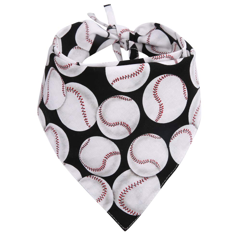 Dog Bandana Reversible Triangle Bibs Scarf Accessories Baseball For Dogs Cats Pets Animals