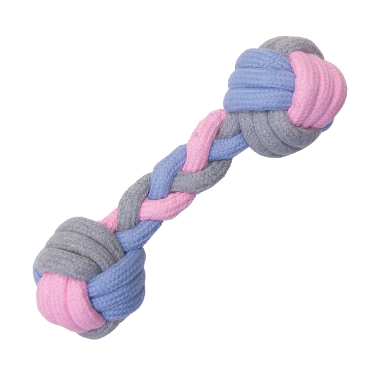 Snugarooz Pastel Knots Rope Dog Toy – Durable Two-Knot Design In Fun Pastel Colors - Perfect For Tugging - Chewing And Interactive Play