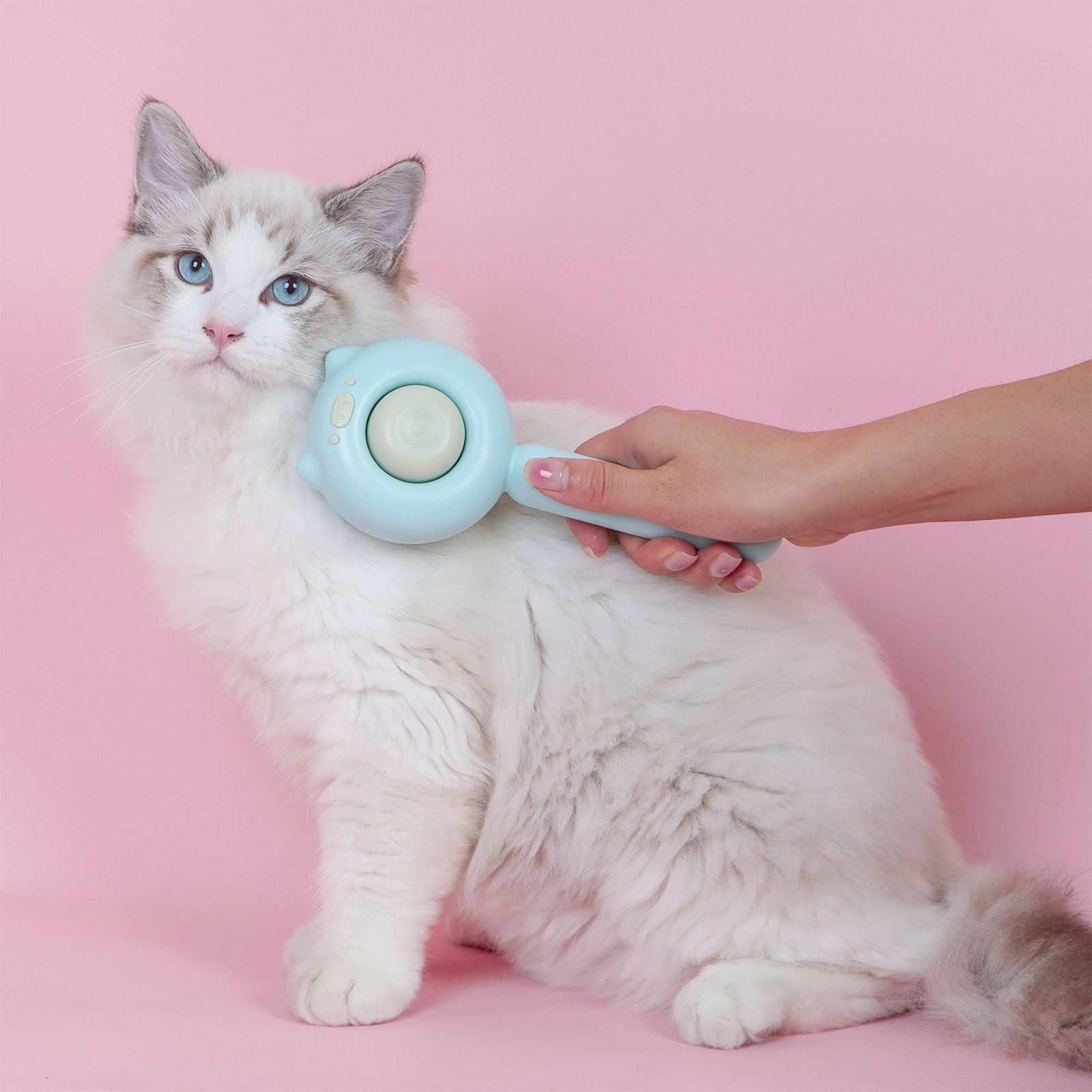 Viojojo Cat Brush Dog Brushes With Release Button For Shedding Grooming, Suit For Long Or Medium Haired Cats, Lightweight Skin F