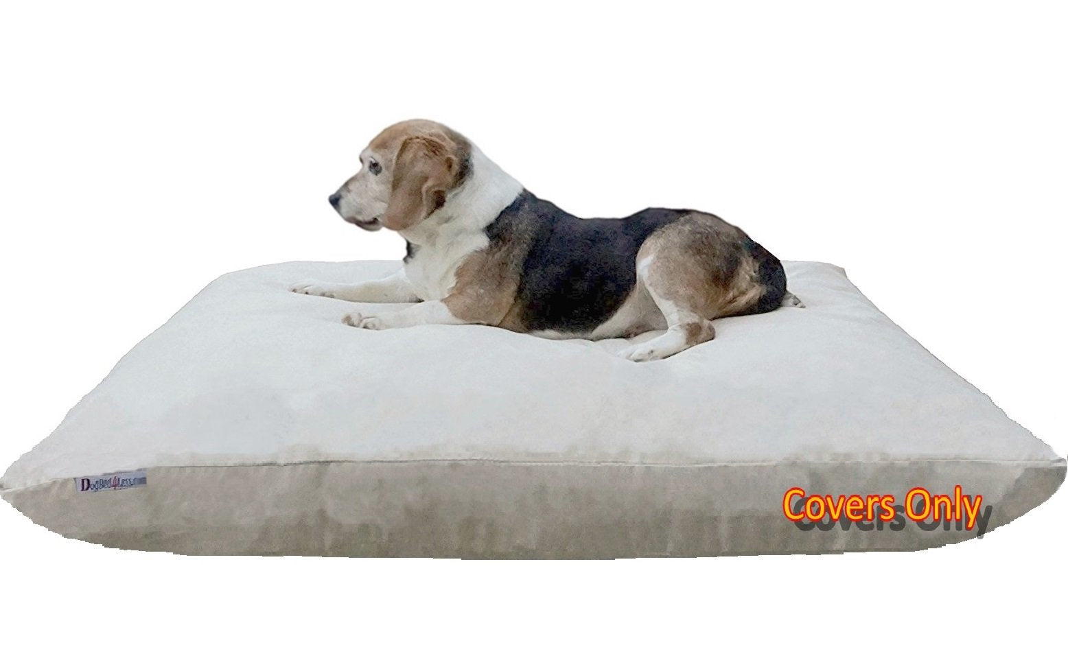 Dogbed4Less Do It Yourself Diy Pet Bed Pillow Duvet Suede Cover + Waterproof Internal Case For Dog/Cat At Large 48'X29' Khaki Color - Covers Only