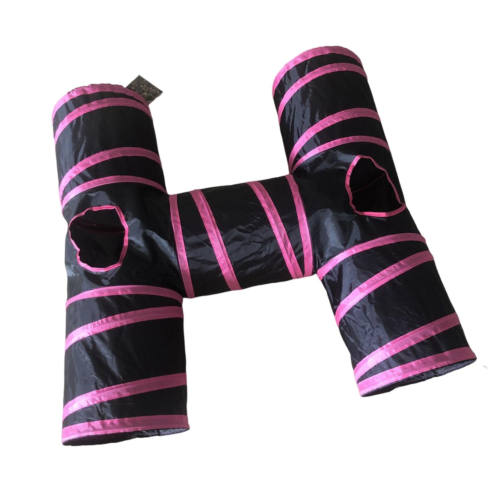 Atorse Cat Tunnels Tube Collapsible Interactive Toys Play For Rabbit Kitten Pet Red|Pet Supplies|Cat Supplies|Toys