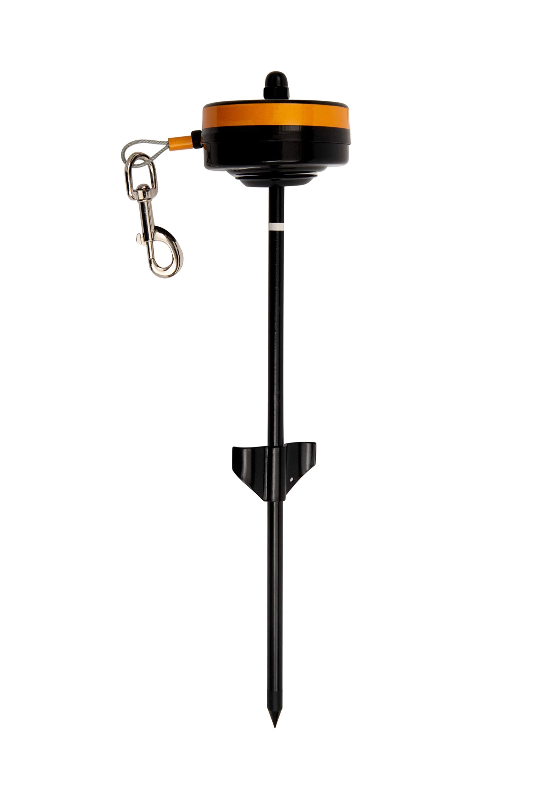 Lixit Bracket Mount And Stake Retractable Leash Tie Outs For Dogs (Stake, Small)