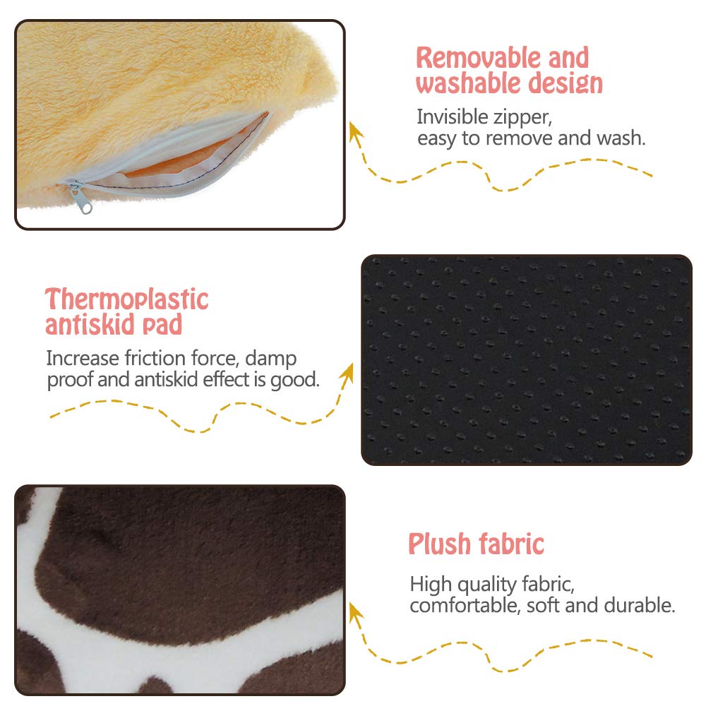 Homeya Small Animal Pet Bed, Sleeping House Habitat Nest For Guinea Pig Hamster Hedgehog Rat Chinchilla Hideout Bedding Snuggle Sack Cuddle Cup Cage Accessories With Removable Washable Mat(Blue)