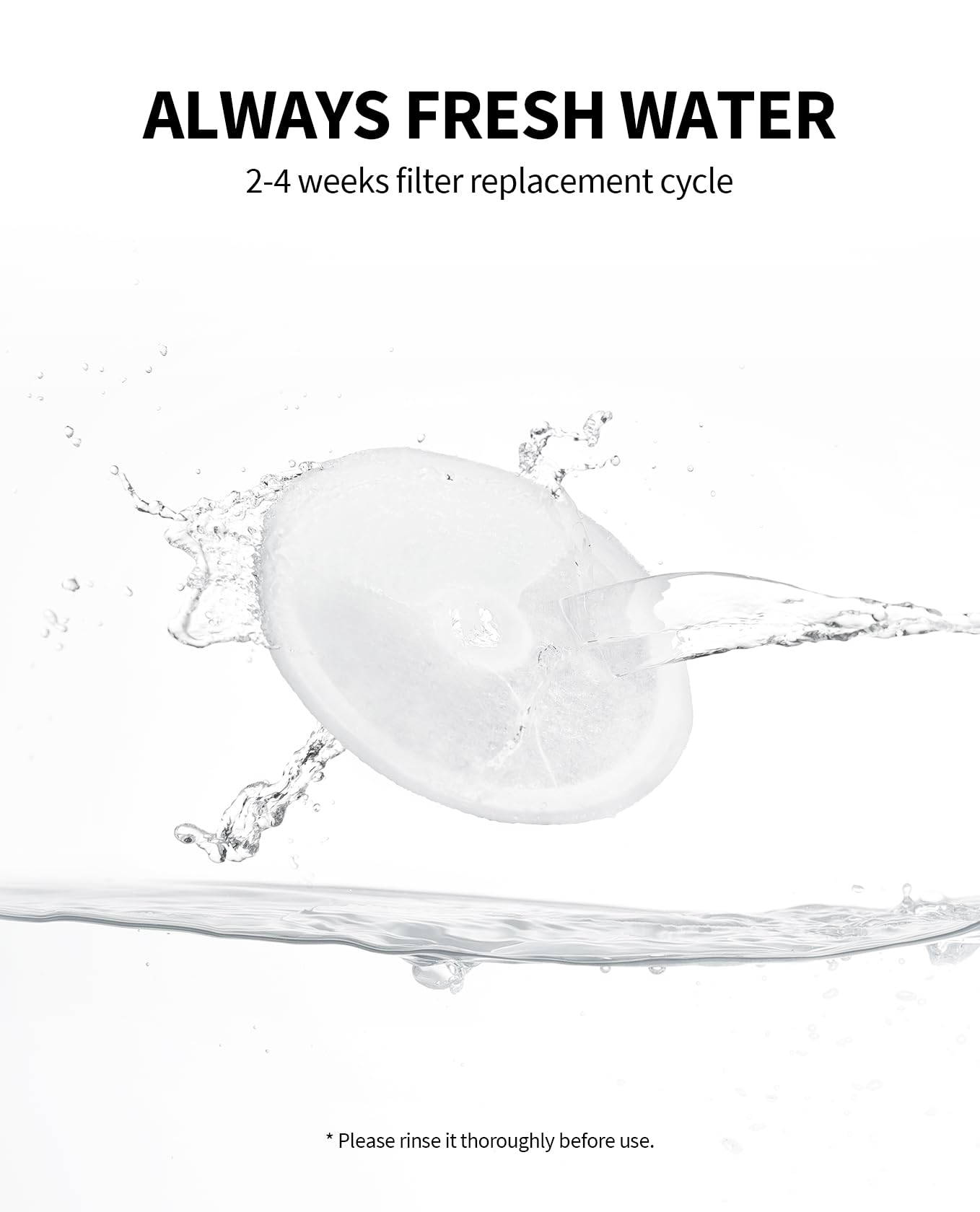 Petkit Upgraded Filter Units 3.0 For Pet Water Fountains Eversweet 2S/3/3 Pro,Eversweet Solo/Solo Se & Cybertail, Replacement Filters (5 Pcs)