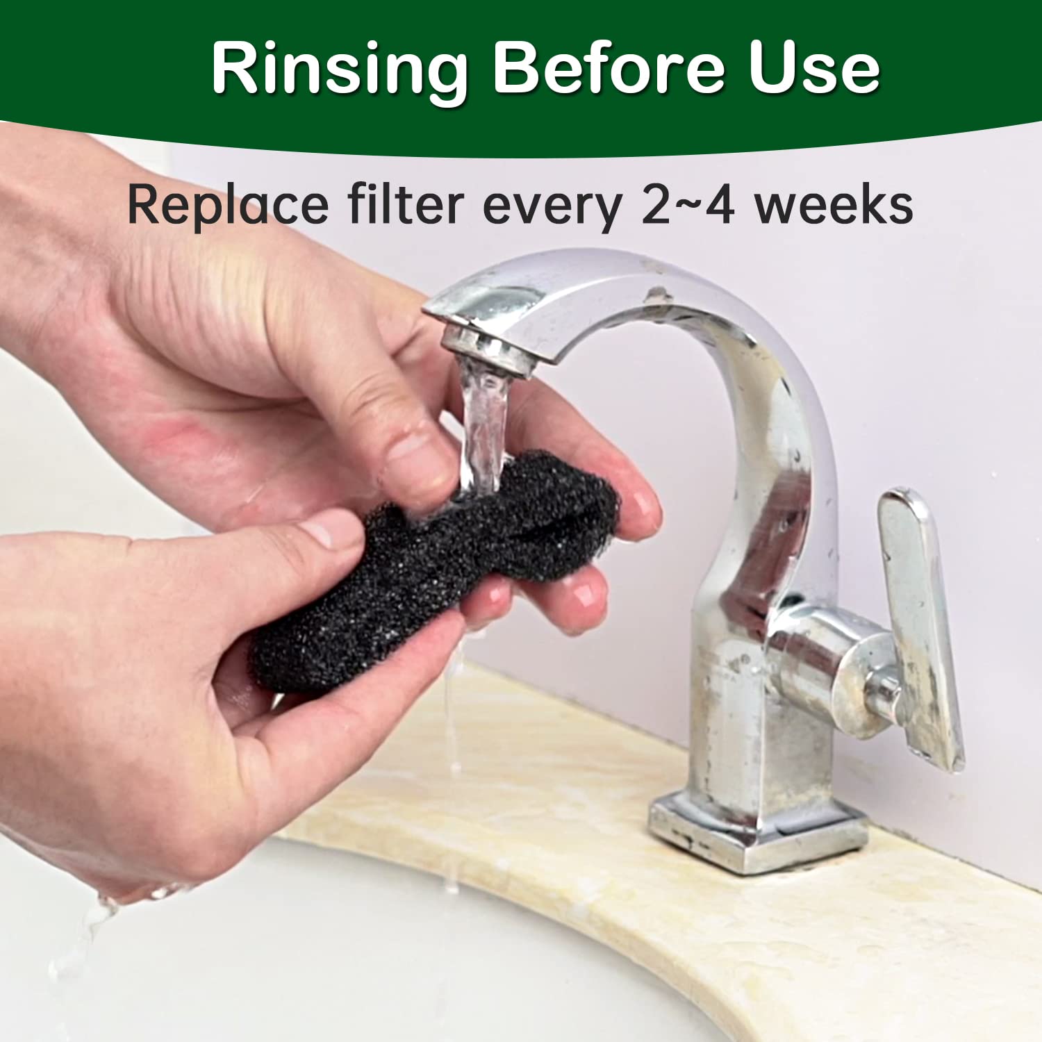 Cat Water Fountain Filters, Cat Fountain Replacement Filters For 2.0L/67Oz Automatic Pet Water Dispenser,Pet Water Fountain Replacement Filters Package(Sponge 8 Pack)