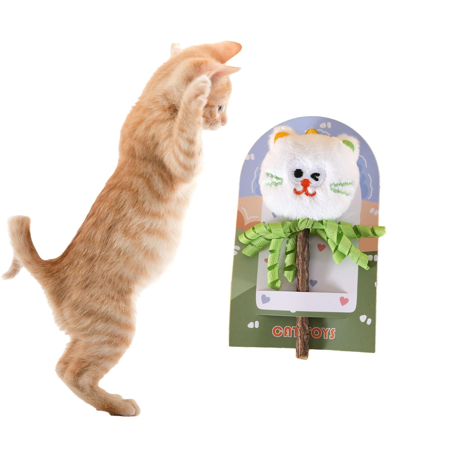 Pawdea Silvervine Chew Sticks For Cats - 7    Natural Catnip-Filled Chew Toy For Kittens & Indoor Cats A Fun & Healthy Way To Su