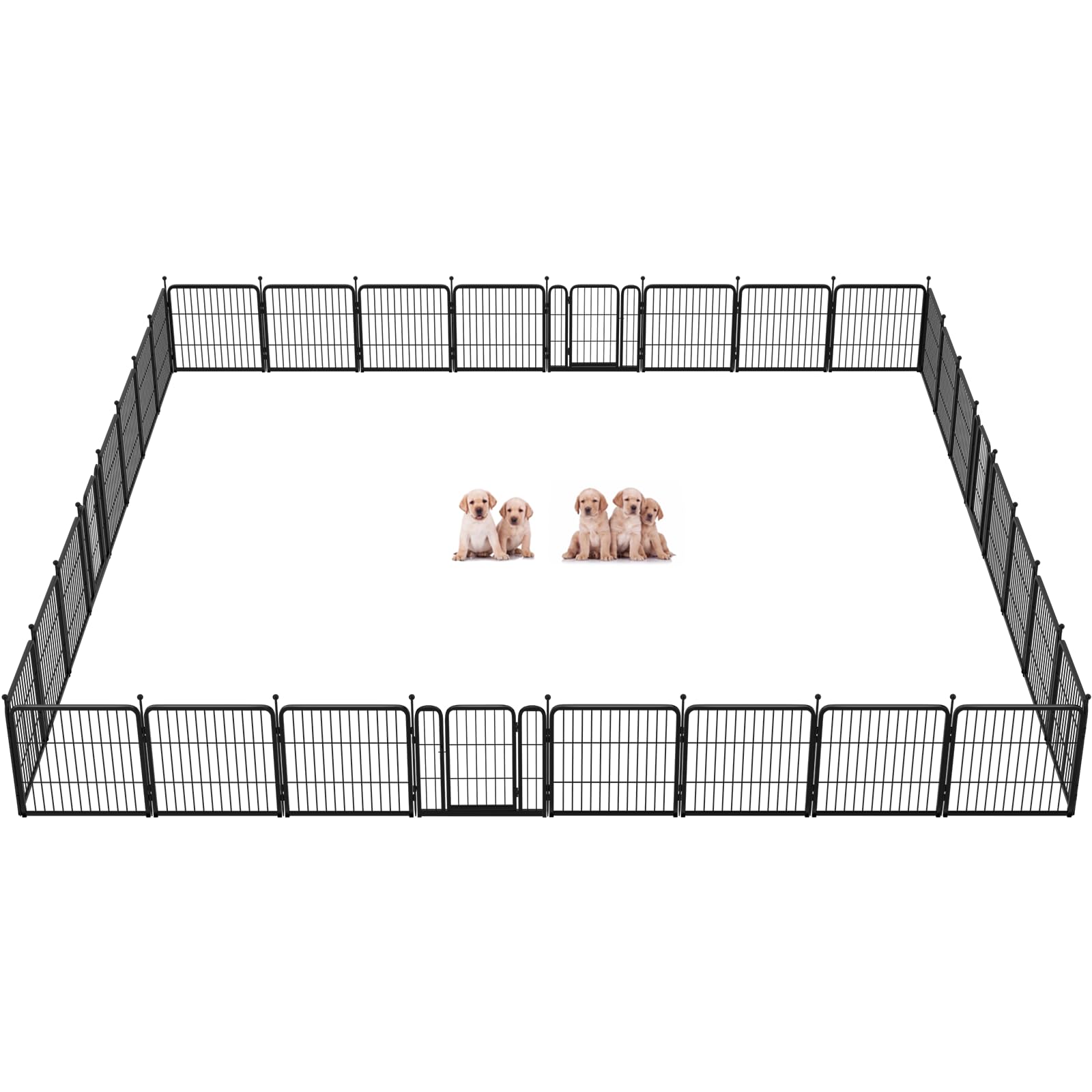 Fxw Rollick Dog Playpen For Yard, Rv Camping, 24 Inch 32 Panels For Puppy And Small Dogs│Patented