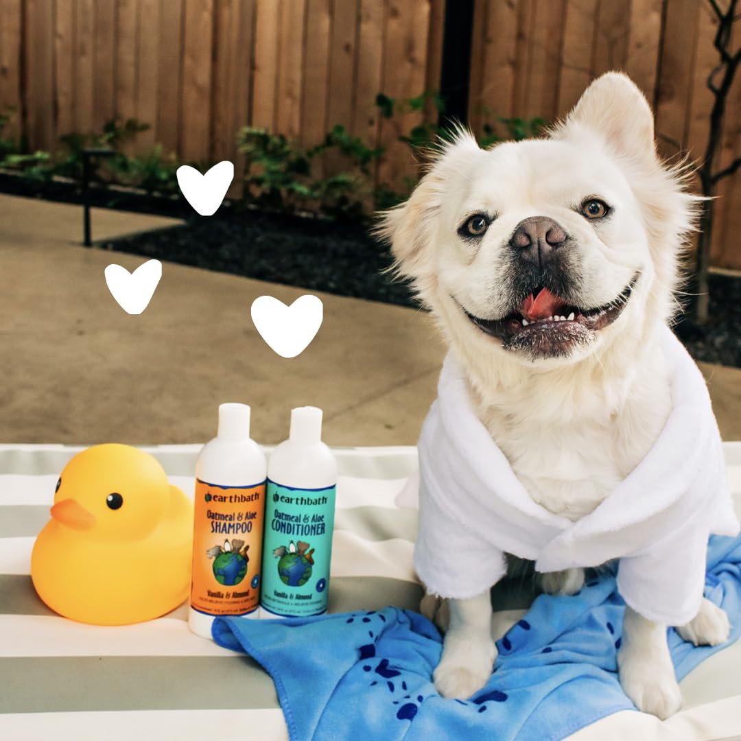 Earthbath, Oatmeal & Aloe Conditioner - Dog Conditioner For Allergies & Itching, Dry Skin, Helps Detangle & Relieve Itching, Mad