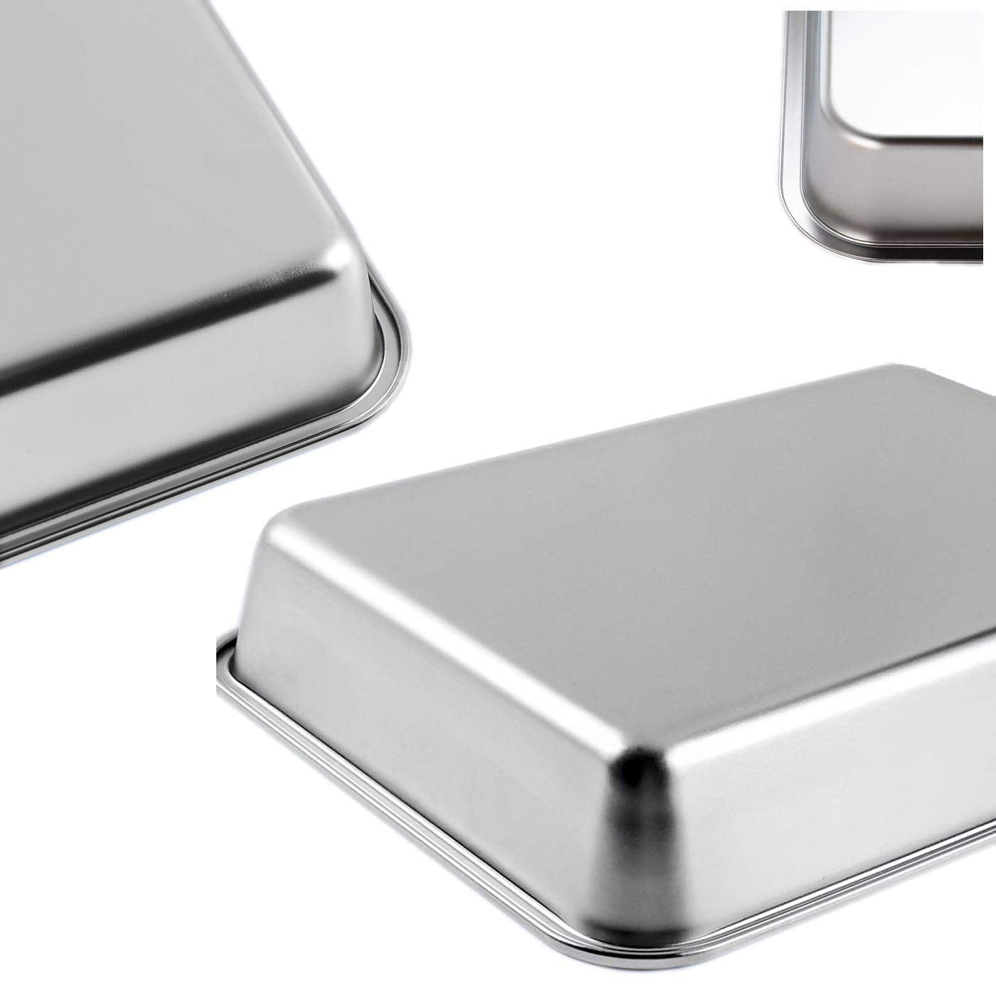 Kunwu Stainless Steel Pet Litter Box Xl6, 24X16X6 For Cat, Dog & Rabbit, Corrosion Resistant Easy Clean No Residue Build U