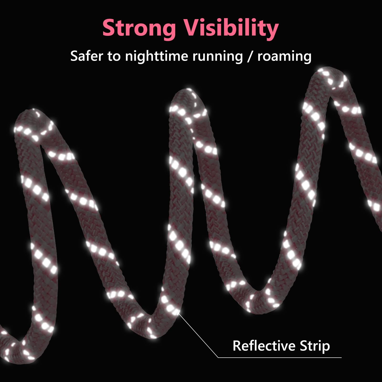 Tresbro Dog Camping Leash, 50Ft/75Ft/100Ft Dog Trolley System For Large Dogs - Portable And Lightweight, Reflective Cable For Ou