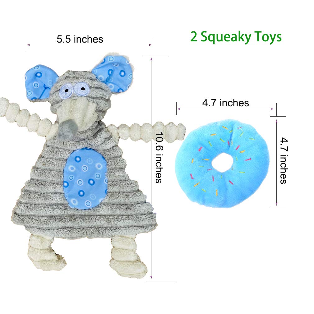 Volacopets Puppy Toys for Teething, Puppy Chew Toys for Small Dogs, Puppy Supplies, Blue, Small Breed Corgi Size, 5 Pack