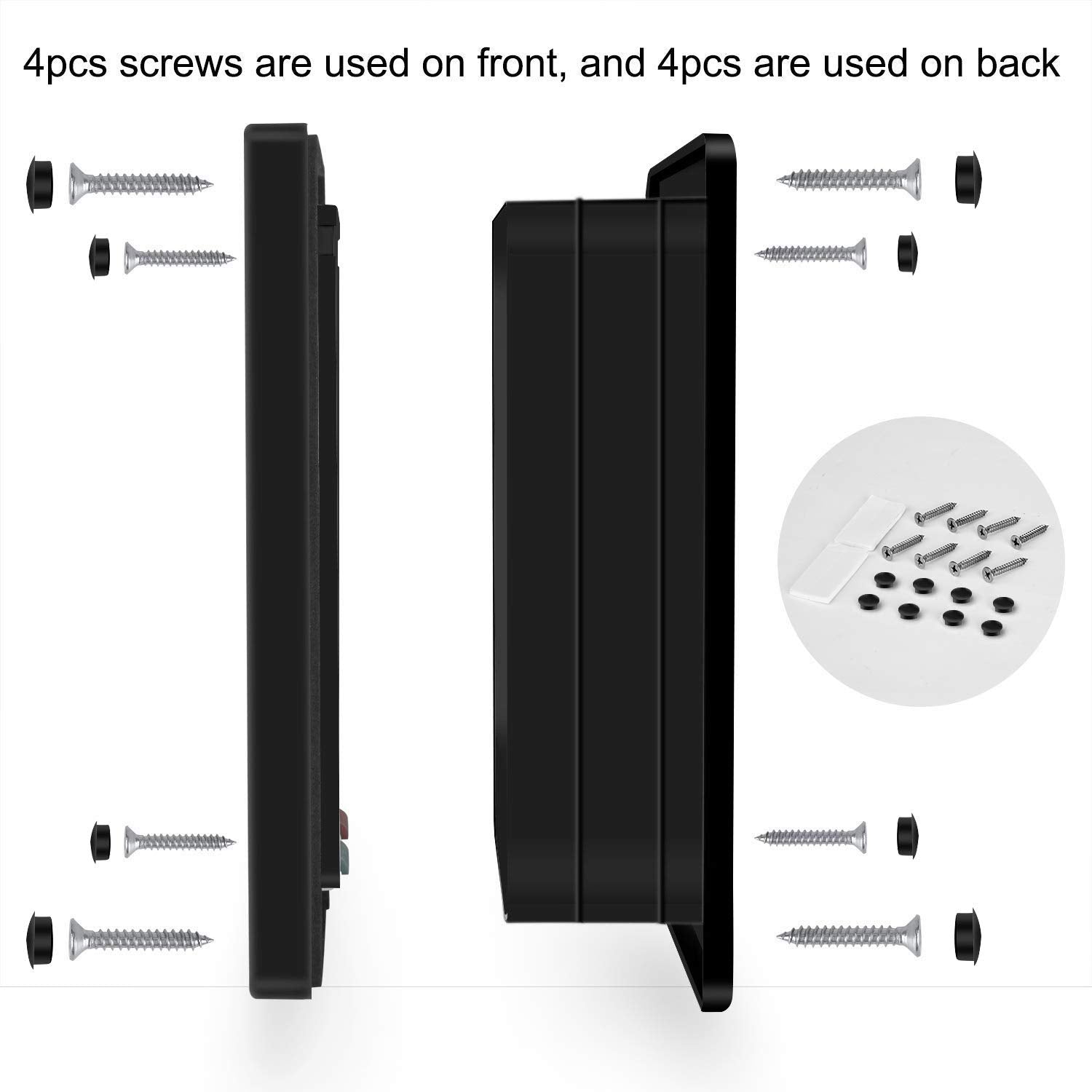 Ceesc Extra Large Cat Door (Outer Size 11'' X 9.8''), 4 Way Locking Large Cat Door For Interior Exterior Doors, Weatherproof Pet