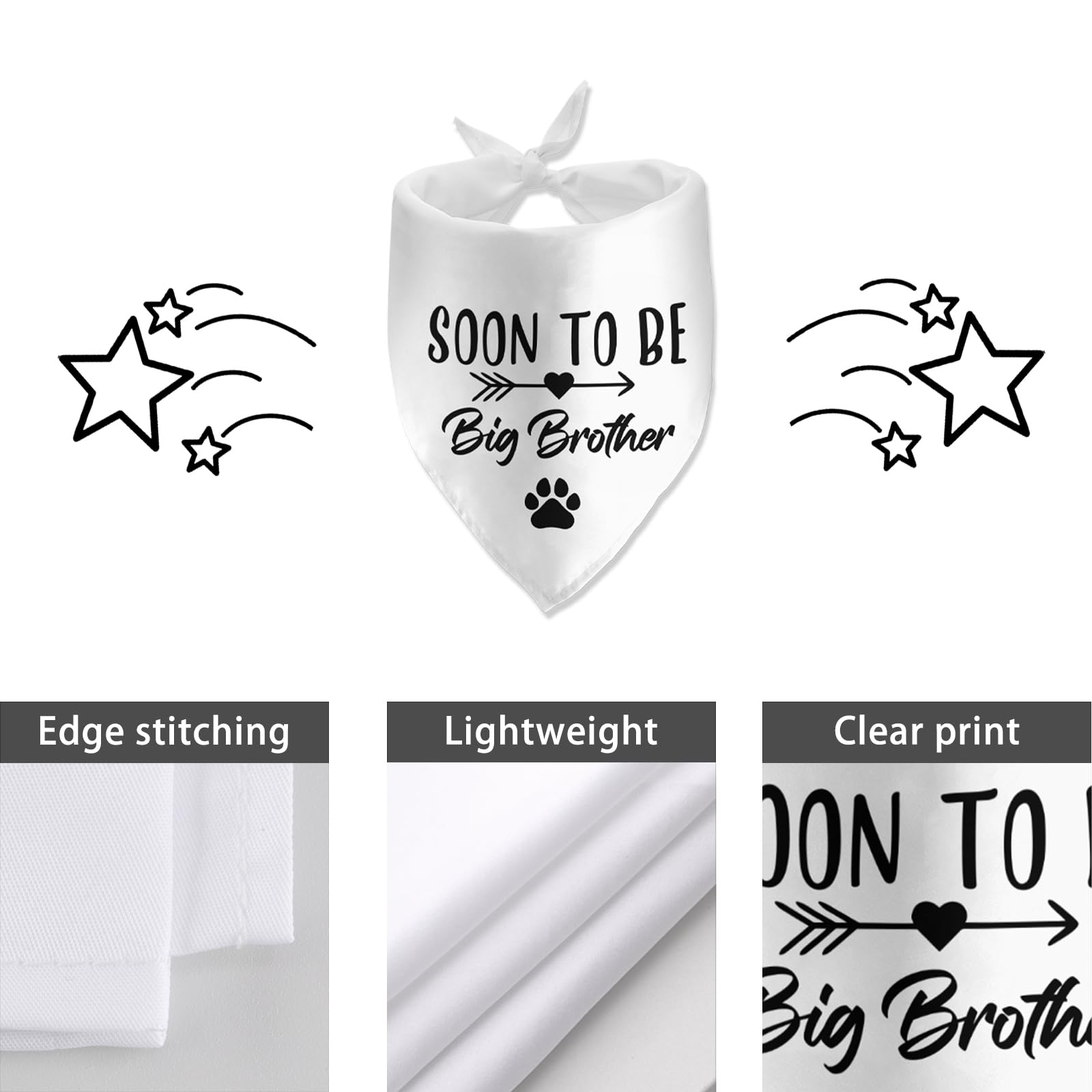Lmaurrizt Soon To Be Big Brother Dog Bandana Pregnancy Announcement Dog Bandana Pet Scarf Pet Accessories For Pet Dog Lover Preg