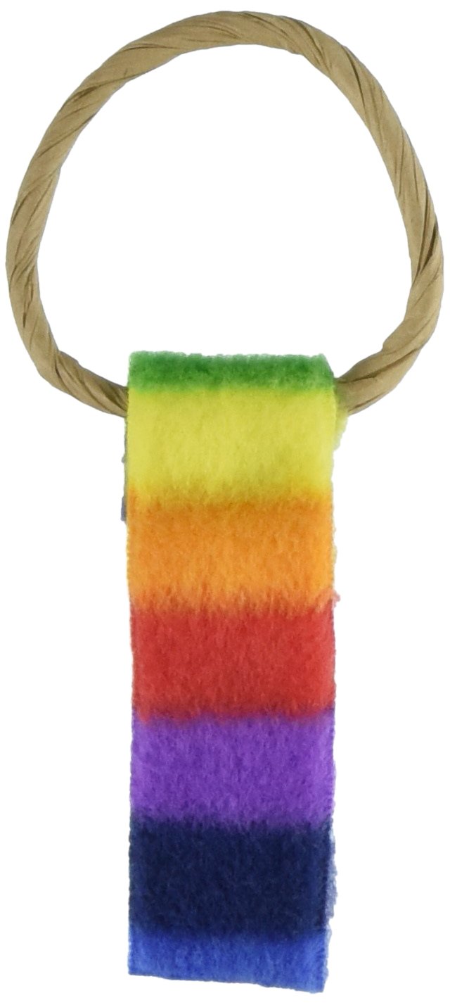 Cat Dancer Products Cat Chaser With Colorful Fleece, Interective Toy For Exercise (Pack Of 6), 4 X 1.5 X 1 Inches